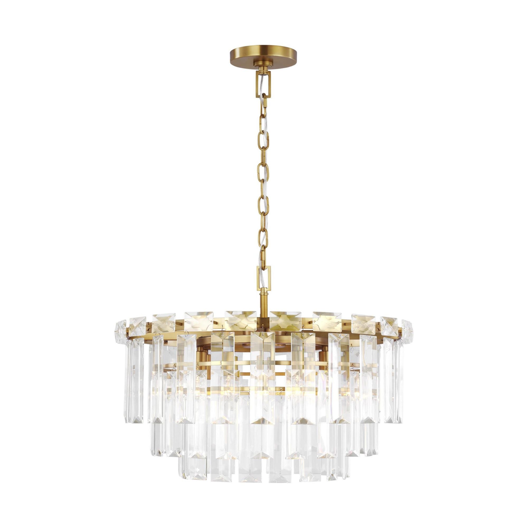 Chapman & Myers Arden Medium Chandelier in Burnished Brass
