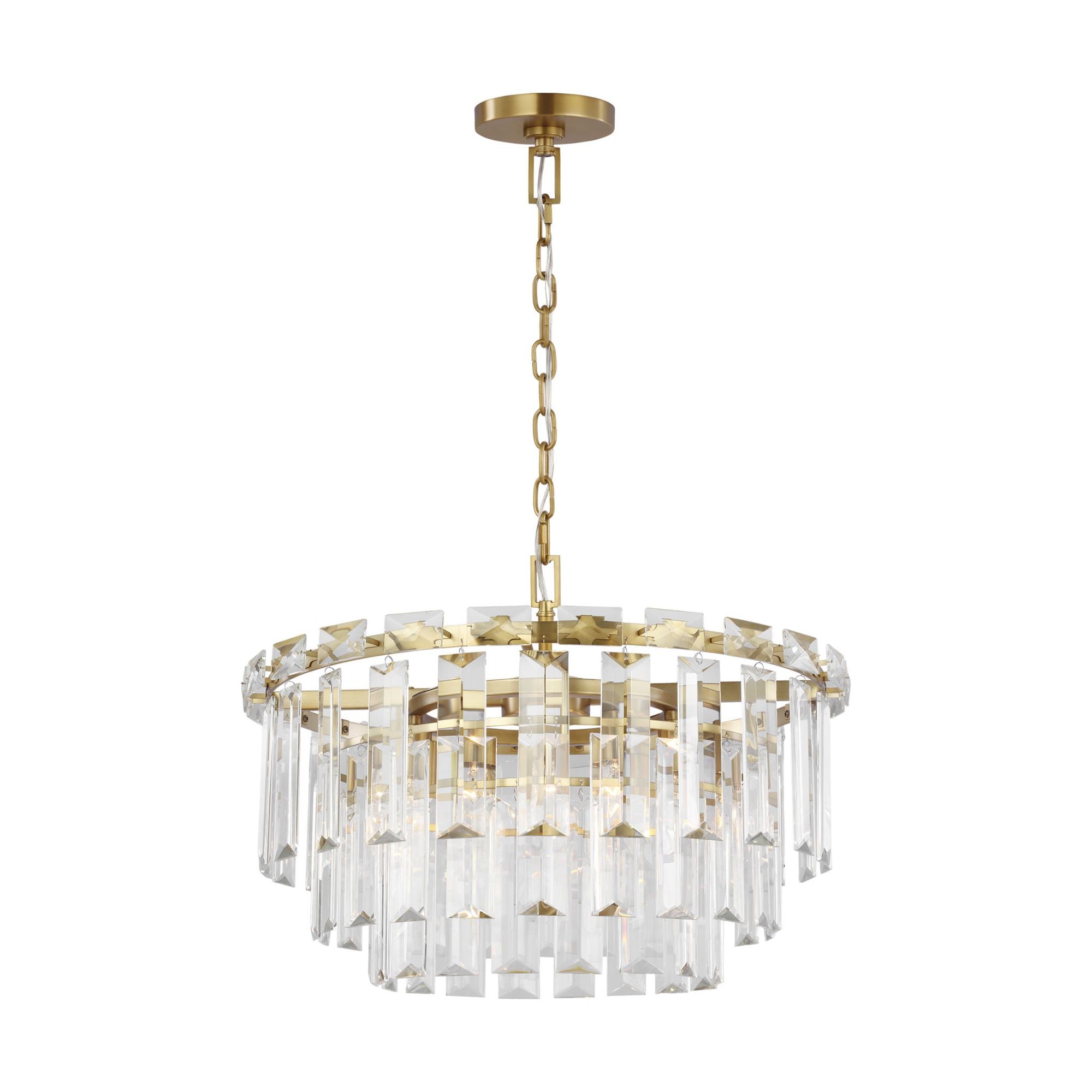 Chapman & Myers Arden Medium Chandelier in Burnished Brass