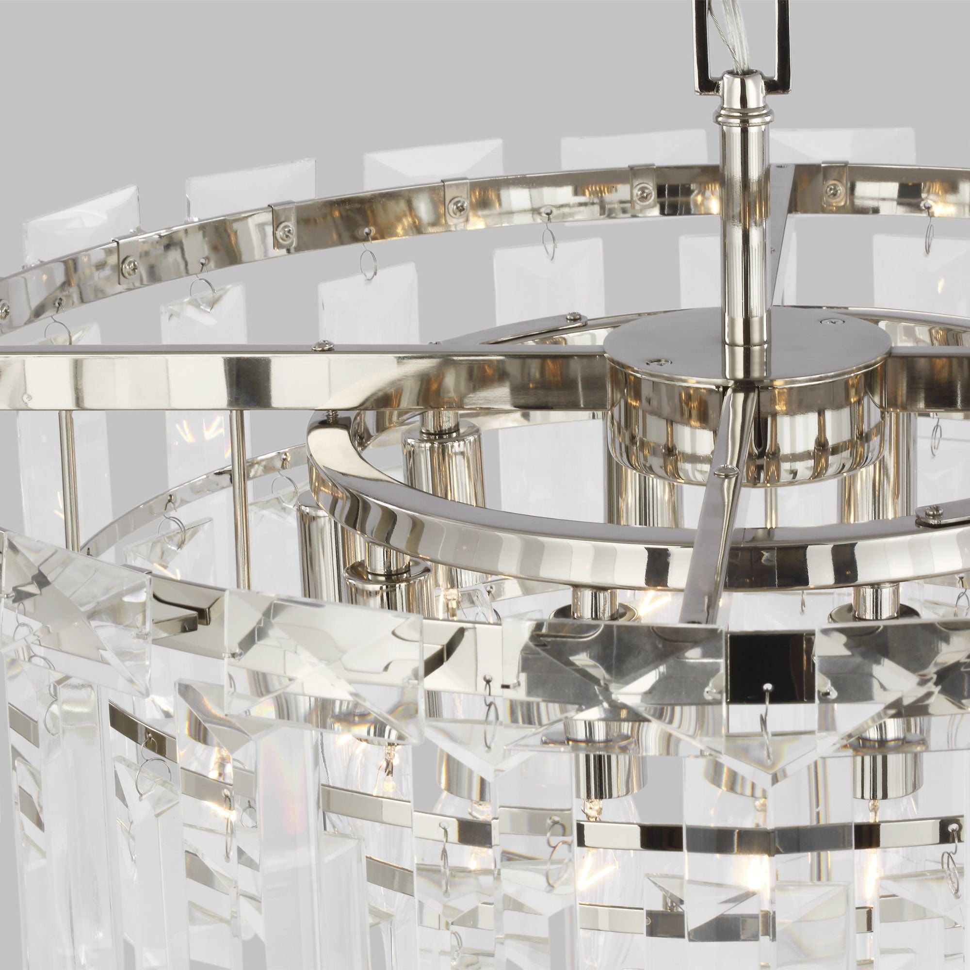 Chapman & Myers Arden Medium Chandelier in Polished Nickel