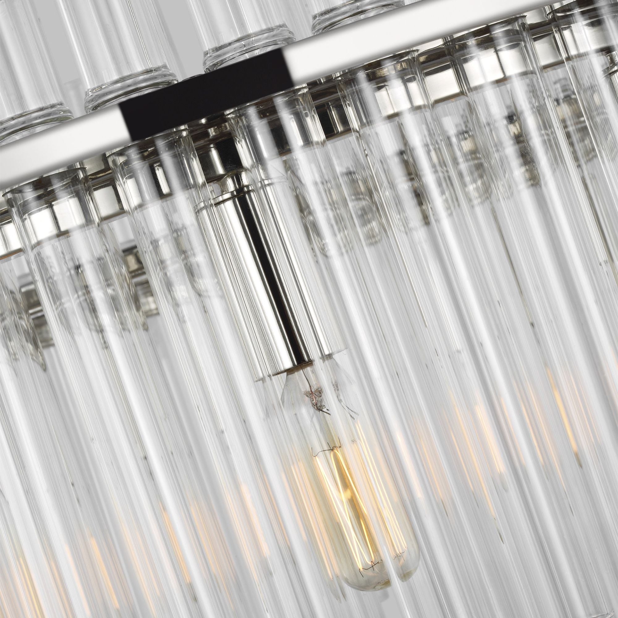 Chapman & Myers Beckett Medium Chandelier in Polished Nickel