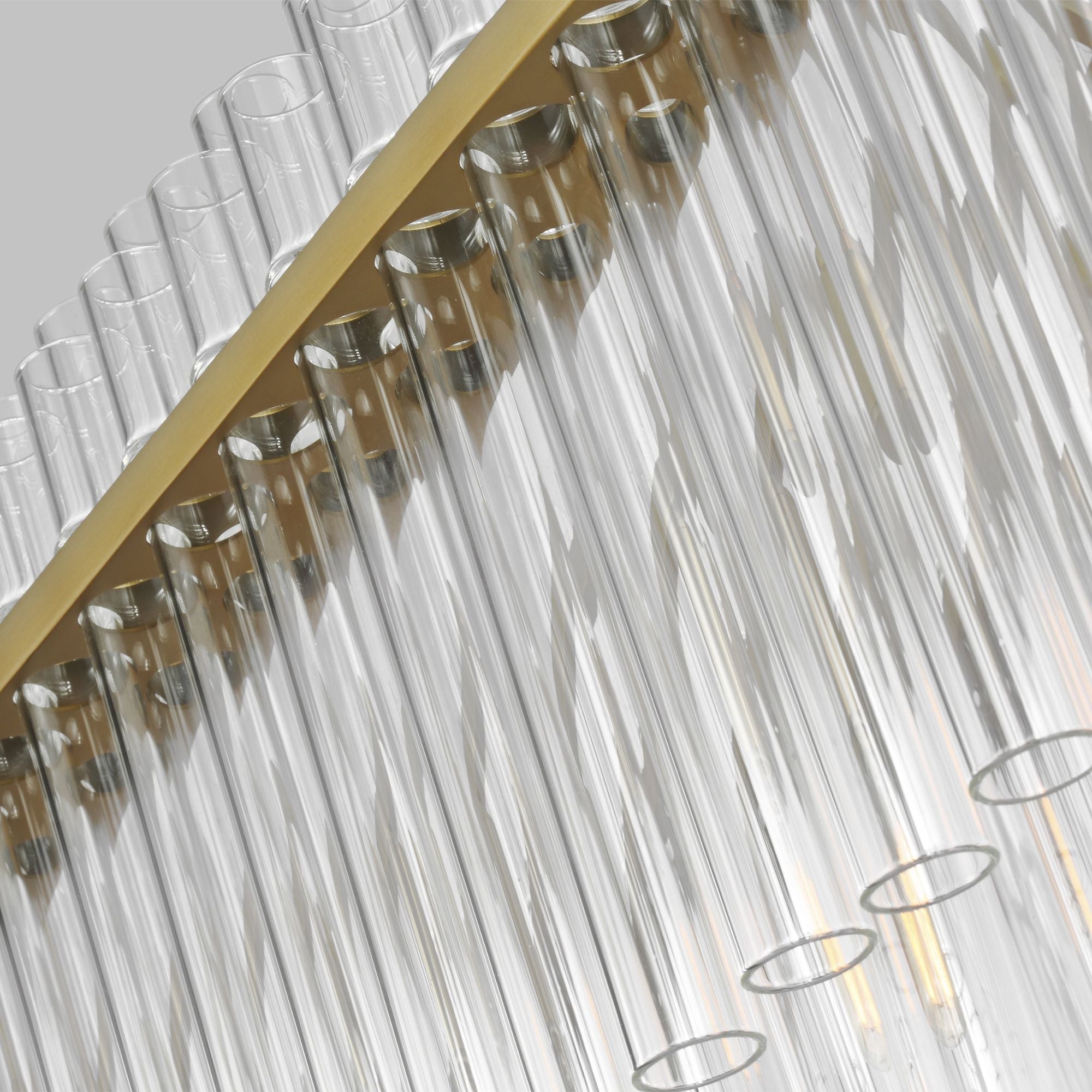 Chapman & Myers Beckett Linear Chandelier in Burnished Brass