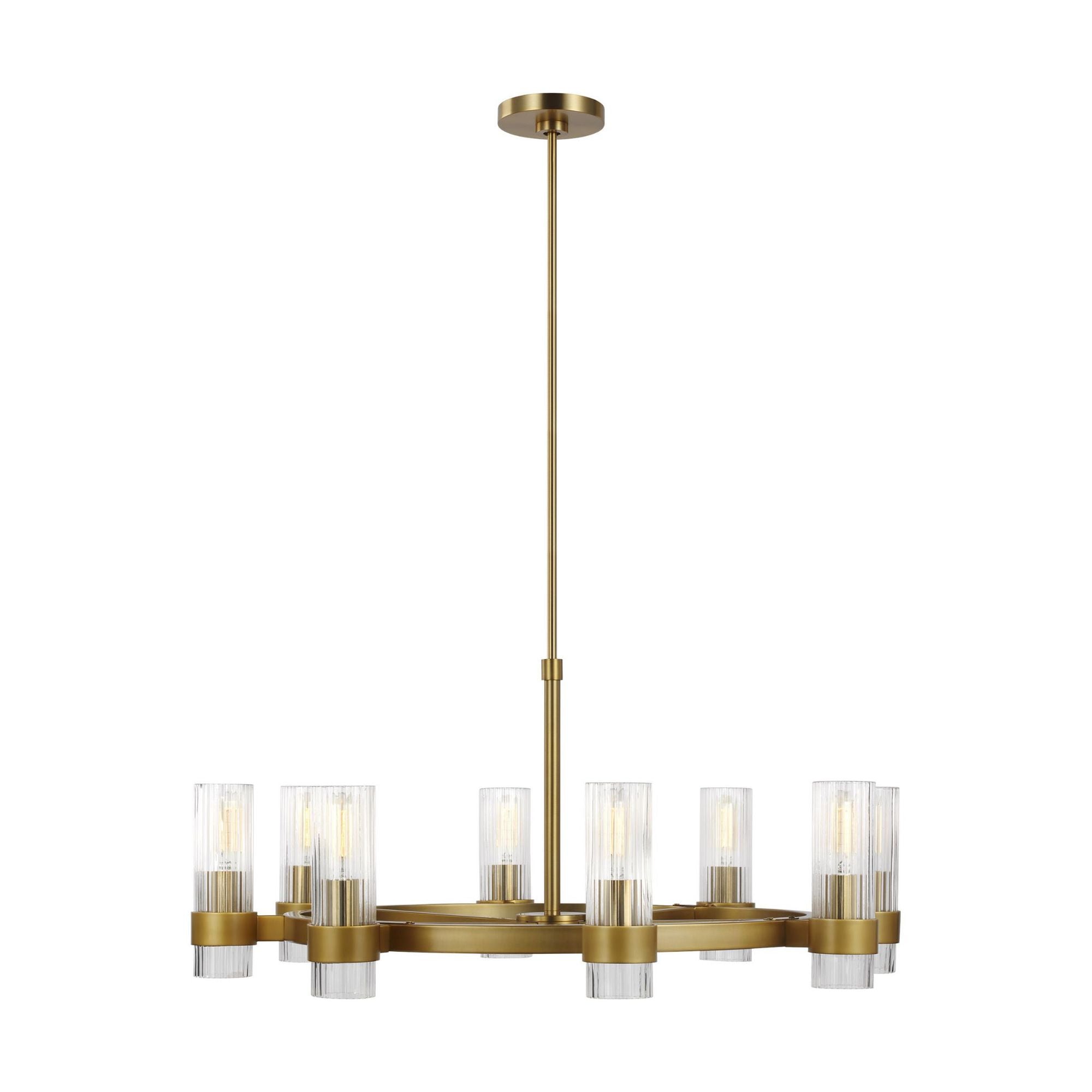 Chapman & Myers Geneva Chandelier in Burnished Brass
