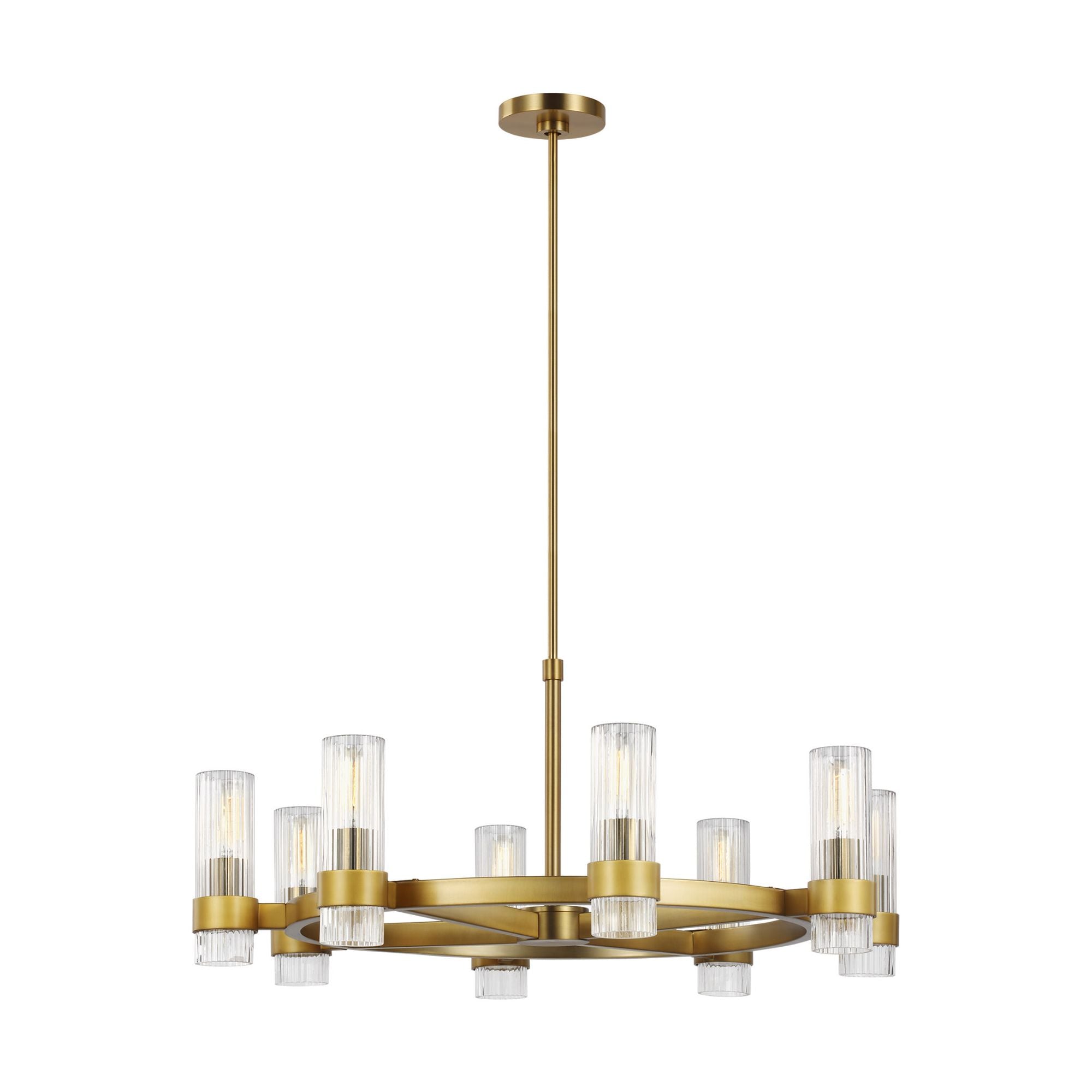 Chapman & Myers Geneva Chandelier in Burnished Brass
