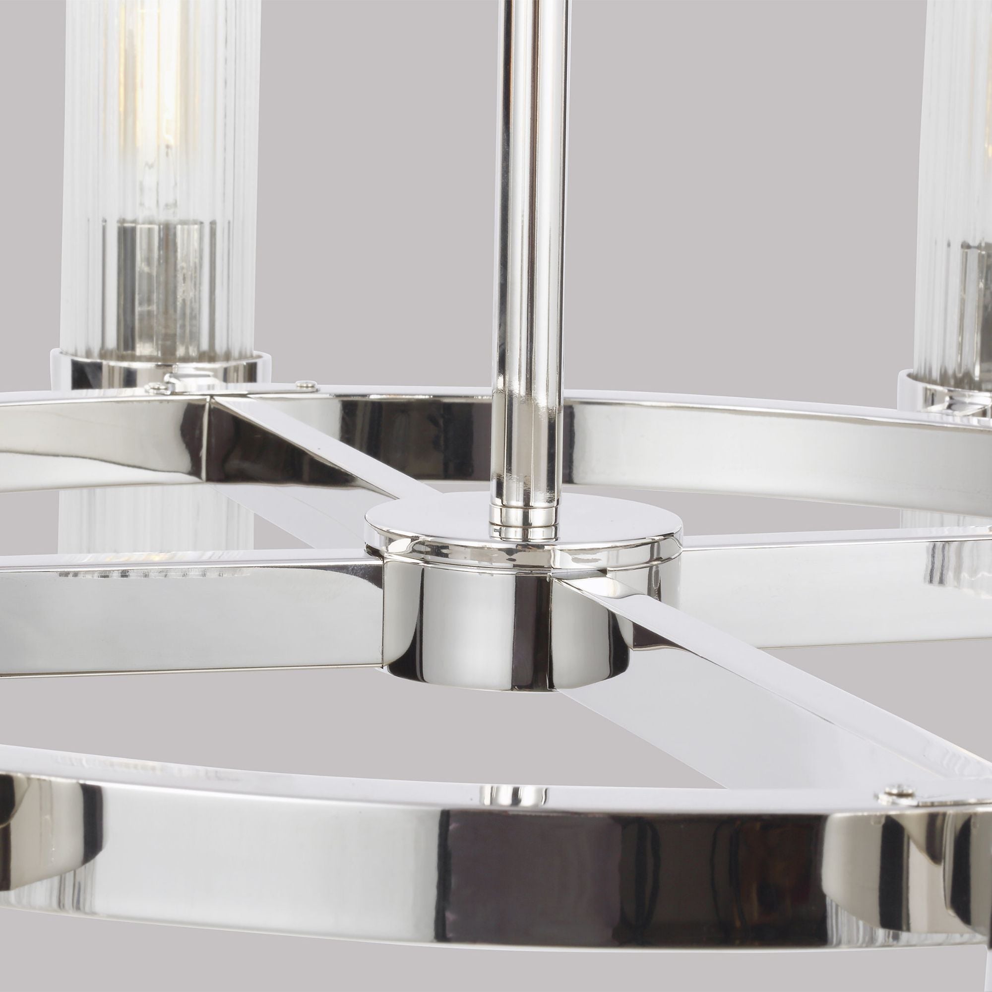 Chapman & Myers Geneva Chandelier in Polished Nickel