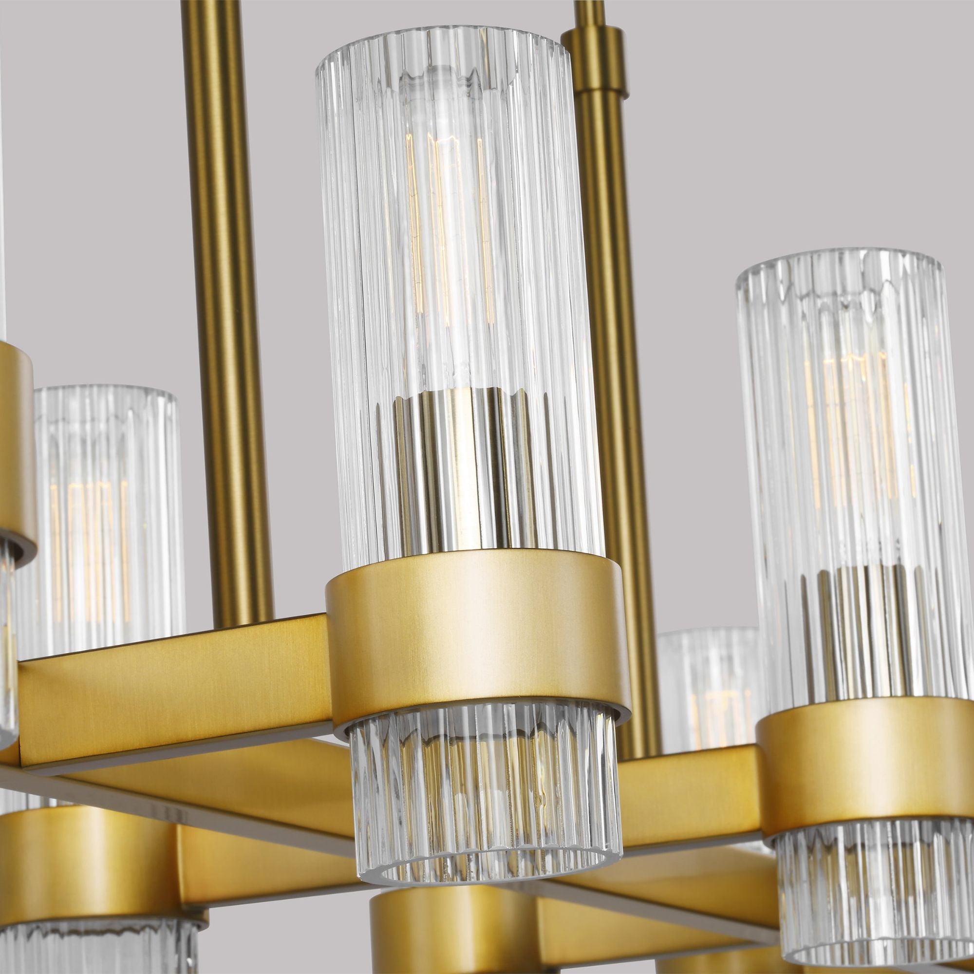 Chapman & Myers Geneva Linear Chandelier in Burnished Brass