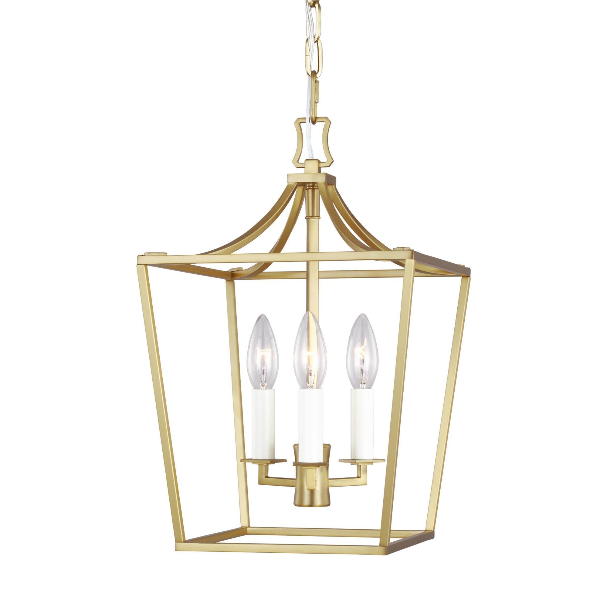 Chapman & Myers Southold Mini Lantern in Burnished Brass