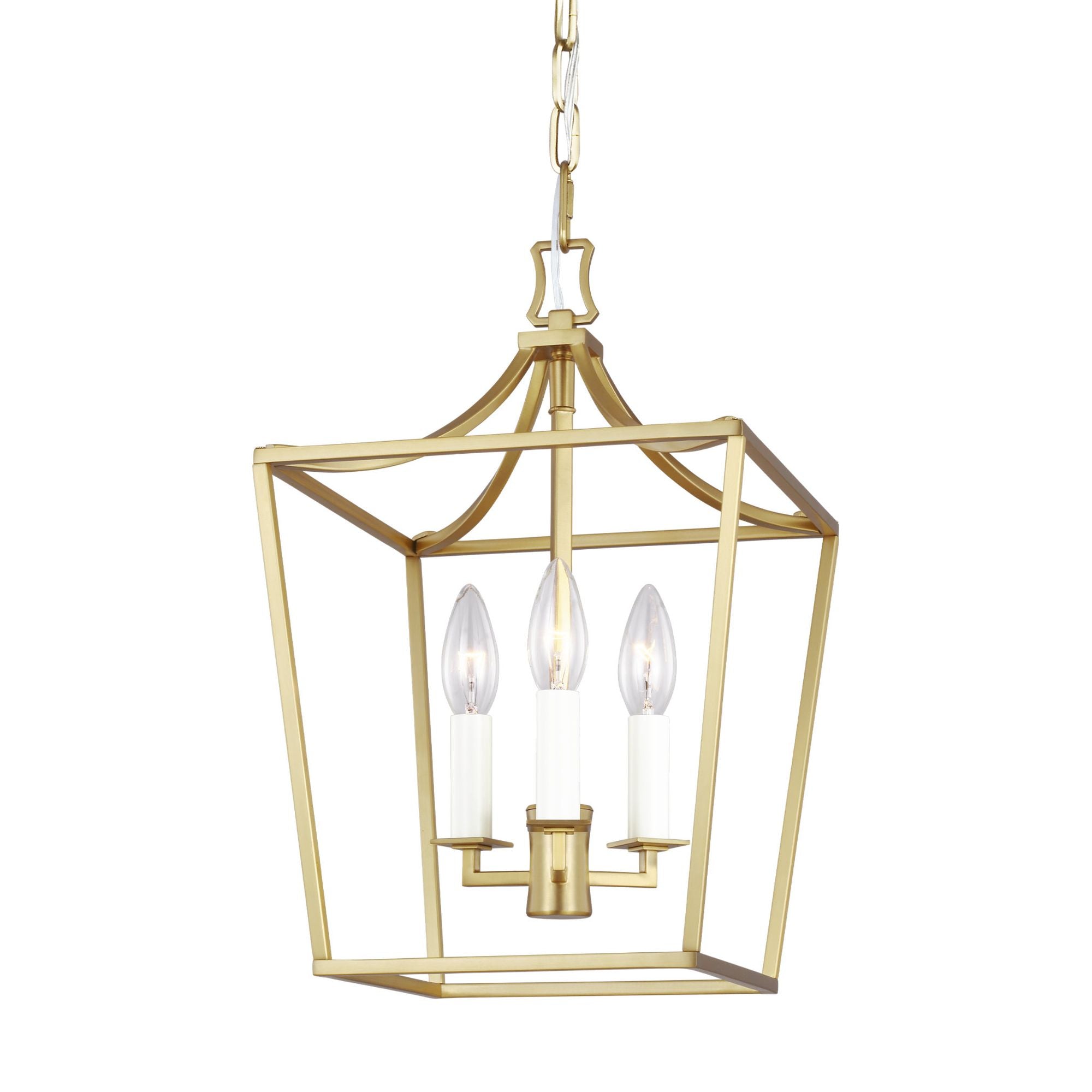 Chapman & Myers Southold Mini Lantern in Burnished Brass