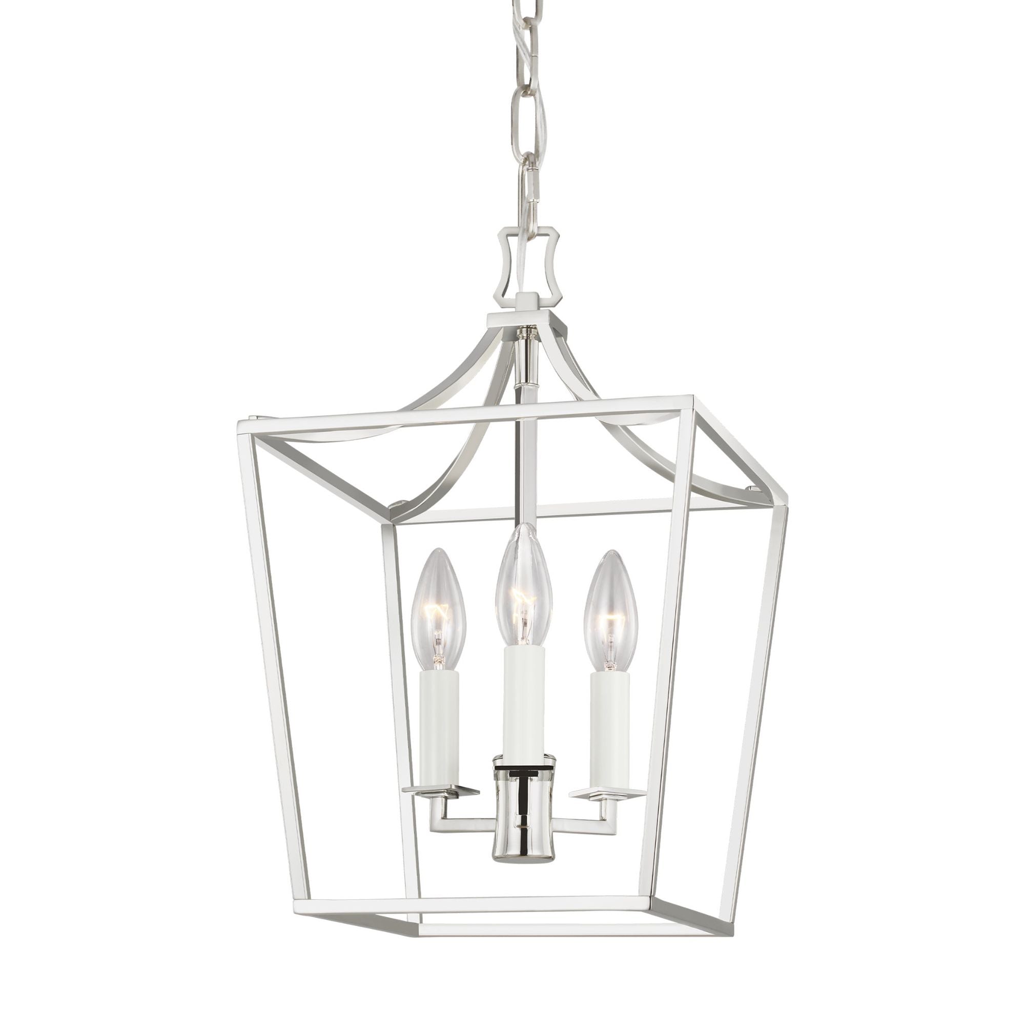 Chapman & Myers Southold Mini Lantern in Polished Nickel