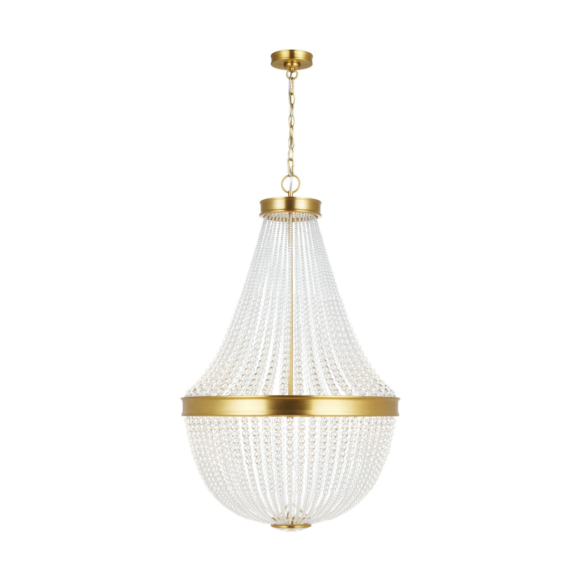 Chapman & Myers Summerhill Medium Chandelier in Burnished Brass