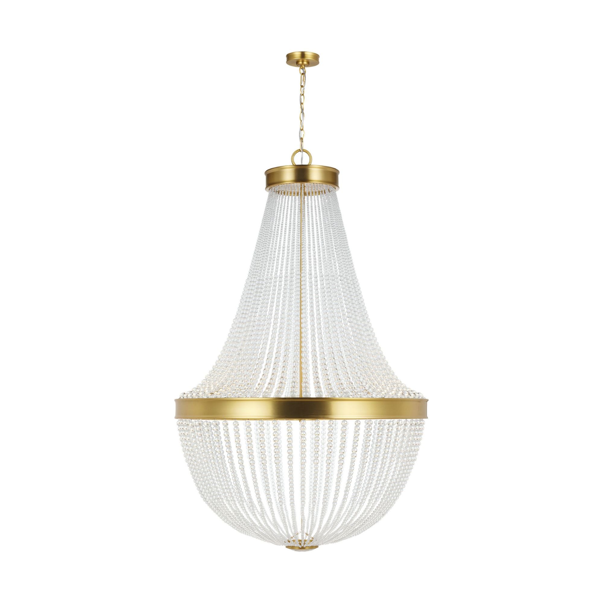 Chapman & Myers Summerhill Large Chandelier in Burnished Brass