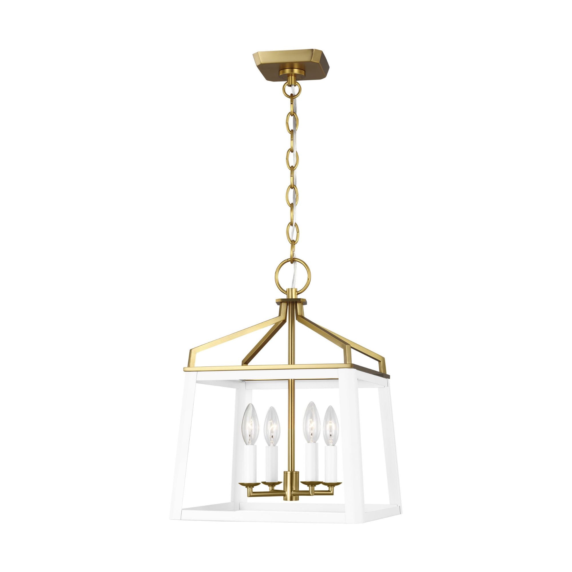 Chapman & Myers Carlow Medium Lantern in Matte White