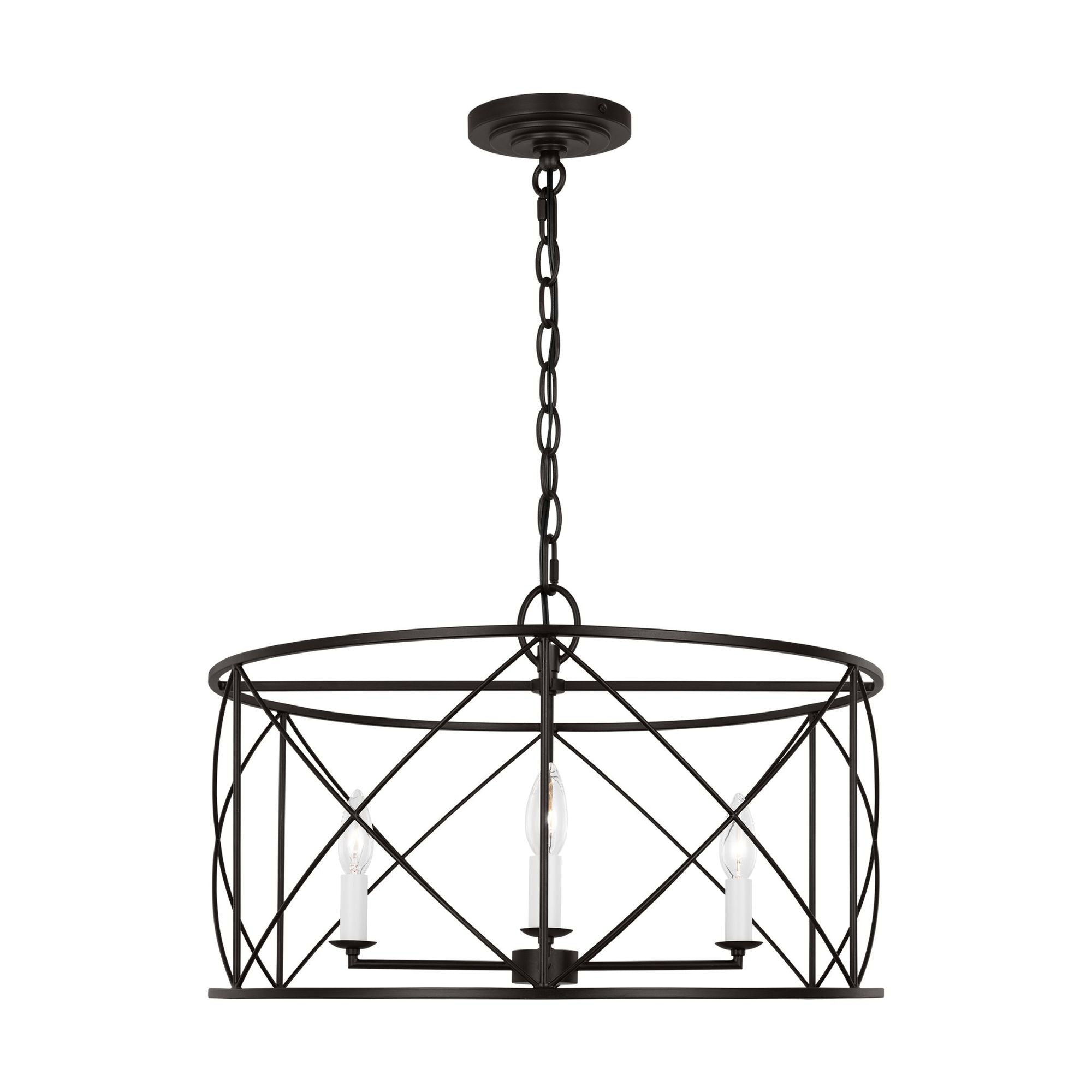 Chapman & Myers Beatrix Large Lantern in Aged Iron