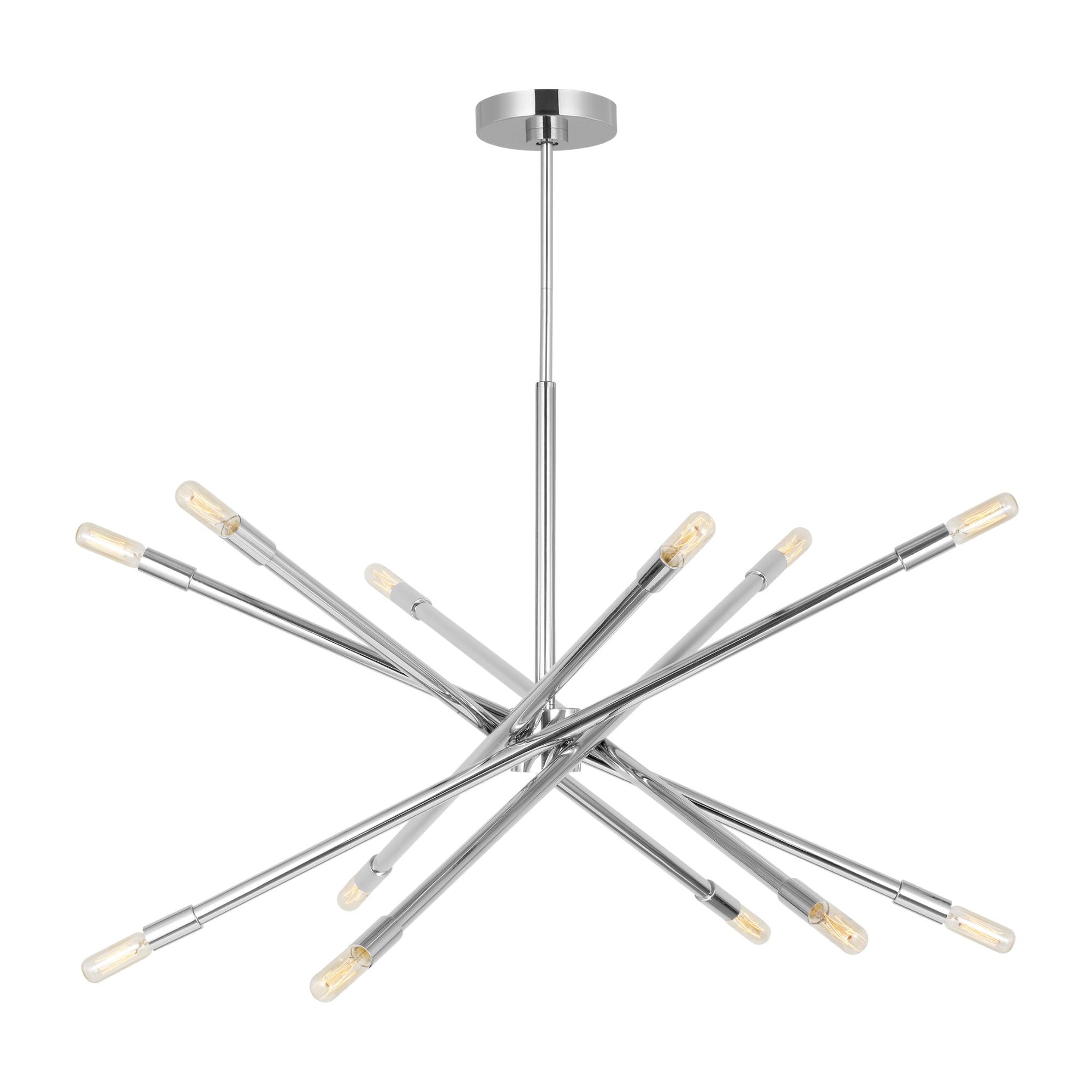 Chapman & Myers Eastyn Large Chandelier in Polished Nickel