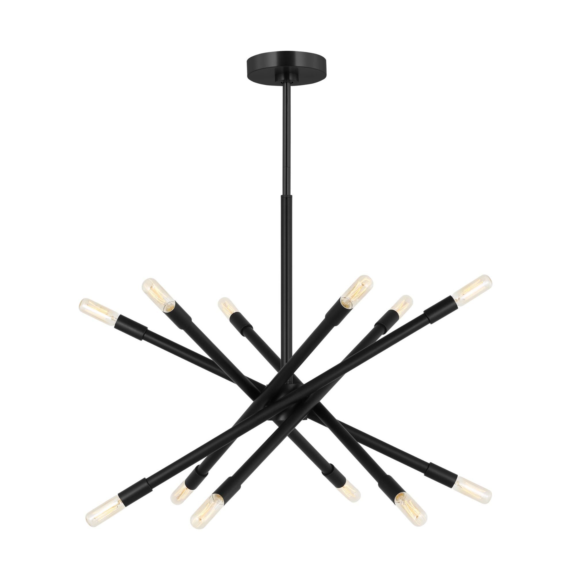 Chapman & Myers Eastyn Medium Chandelier in Midnight Black