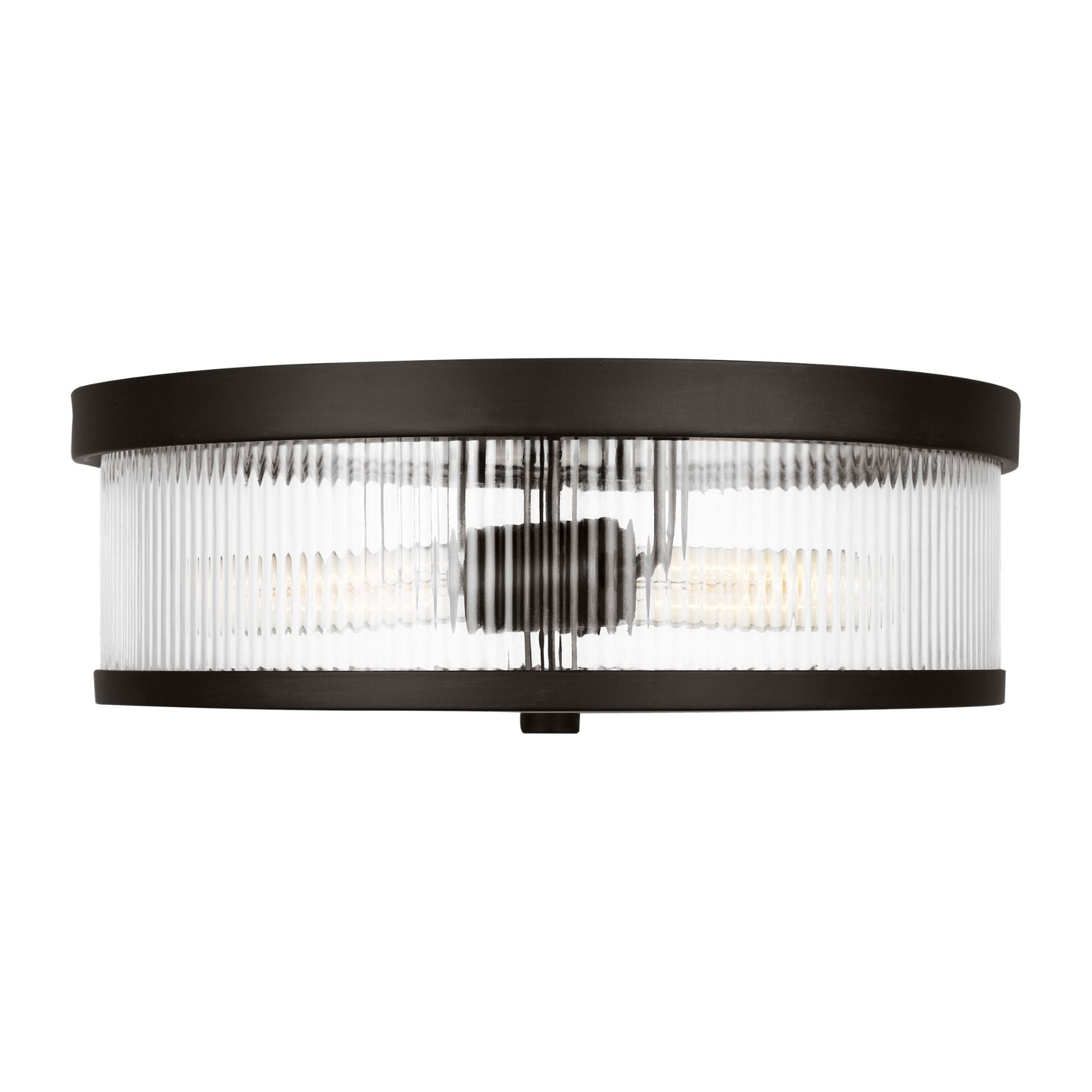 Chapman & Myers Geneva Flush Mount in Aged Iron