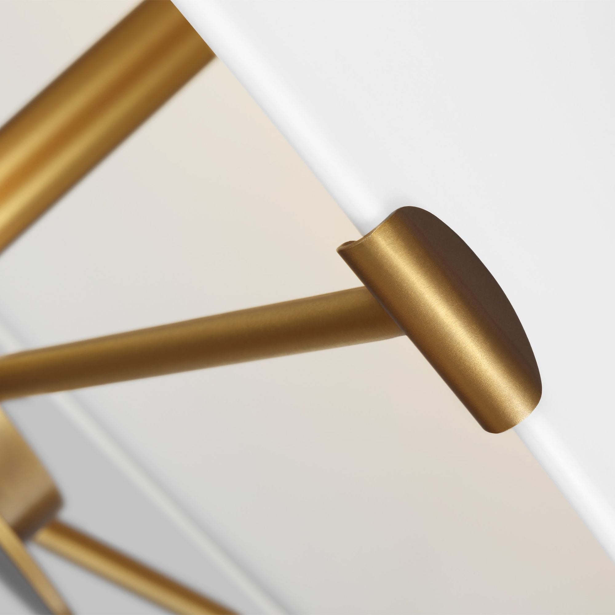 Chapman & Myers Ultra-Light Flush Mount in Burnished Brass