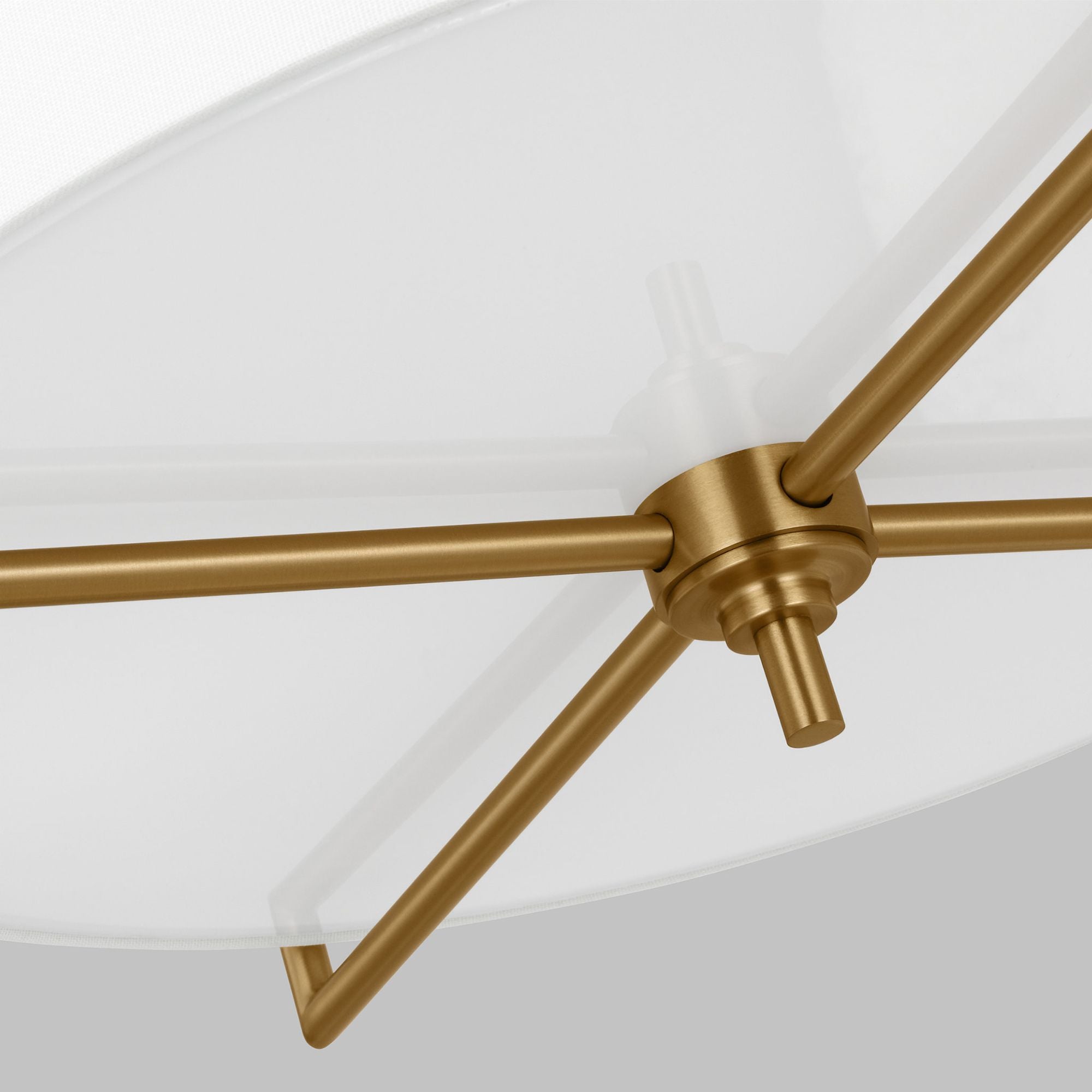 Chapman & Myers Perno Large Semi-Flush Mount in Burnished Brass