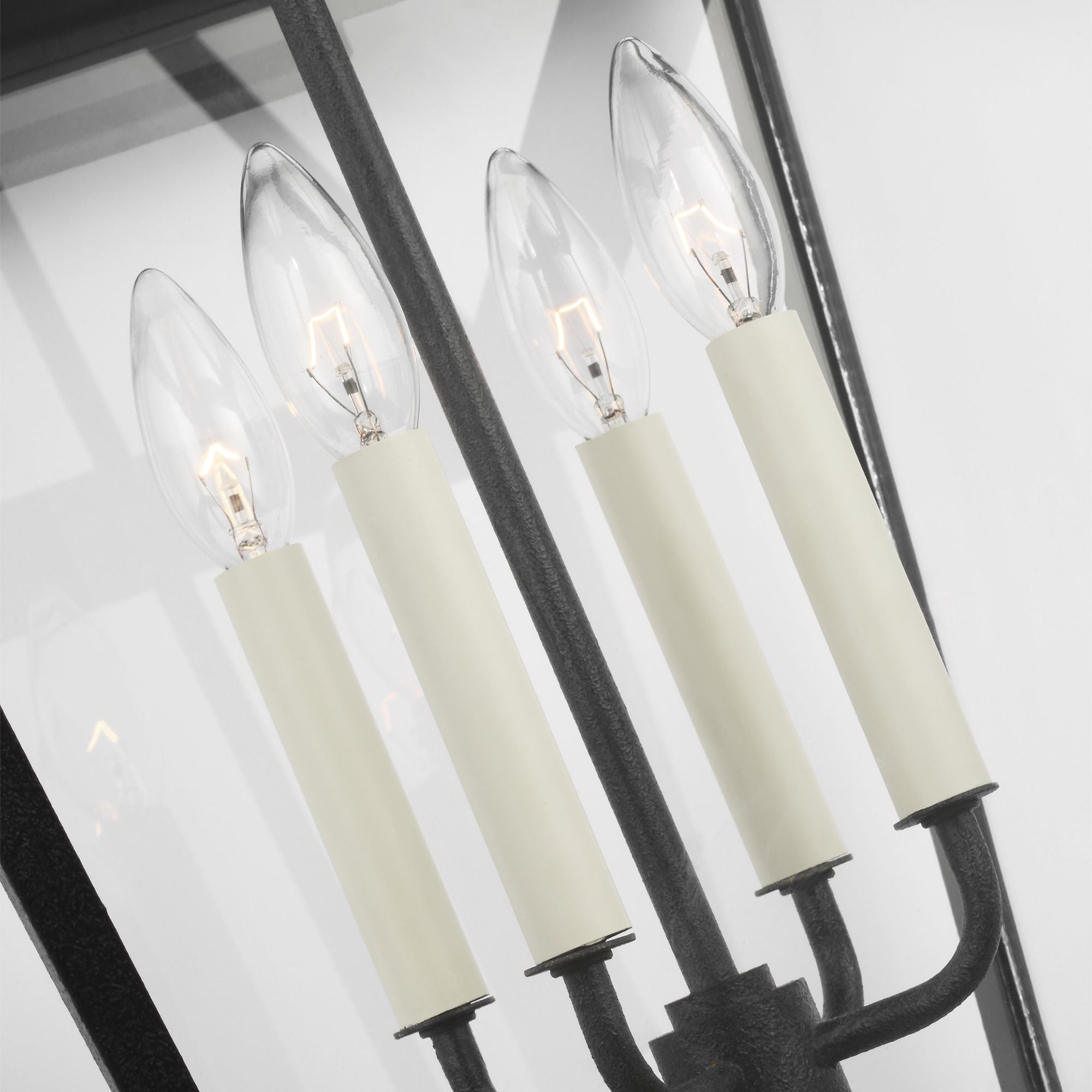 Chapman & Myers Falmouth Extra Large Outdoor Wall Lantern in Dark Weathered Zinc