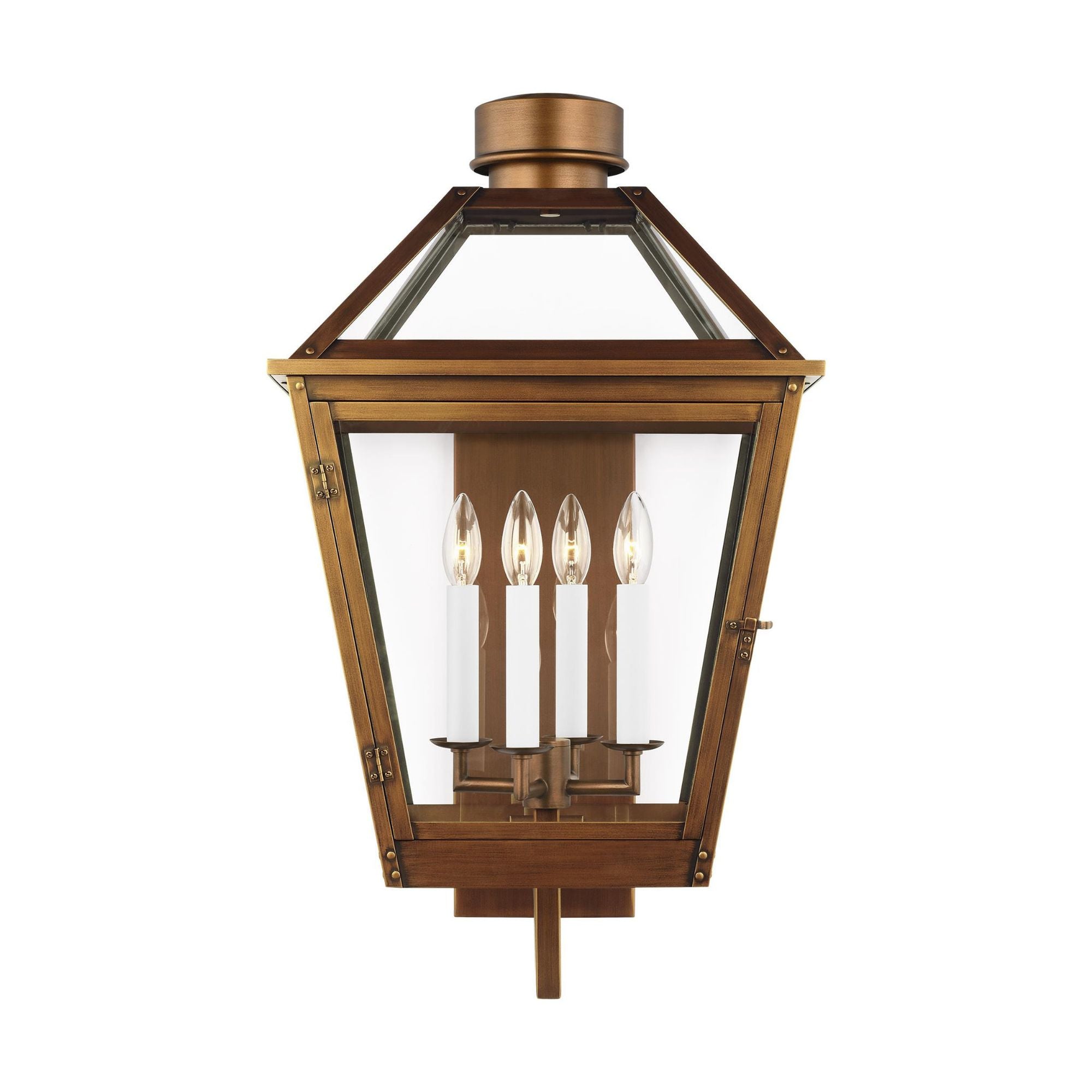Chapman & Myers Hyannis Extra Large Lantern in Natural Copper
