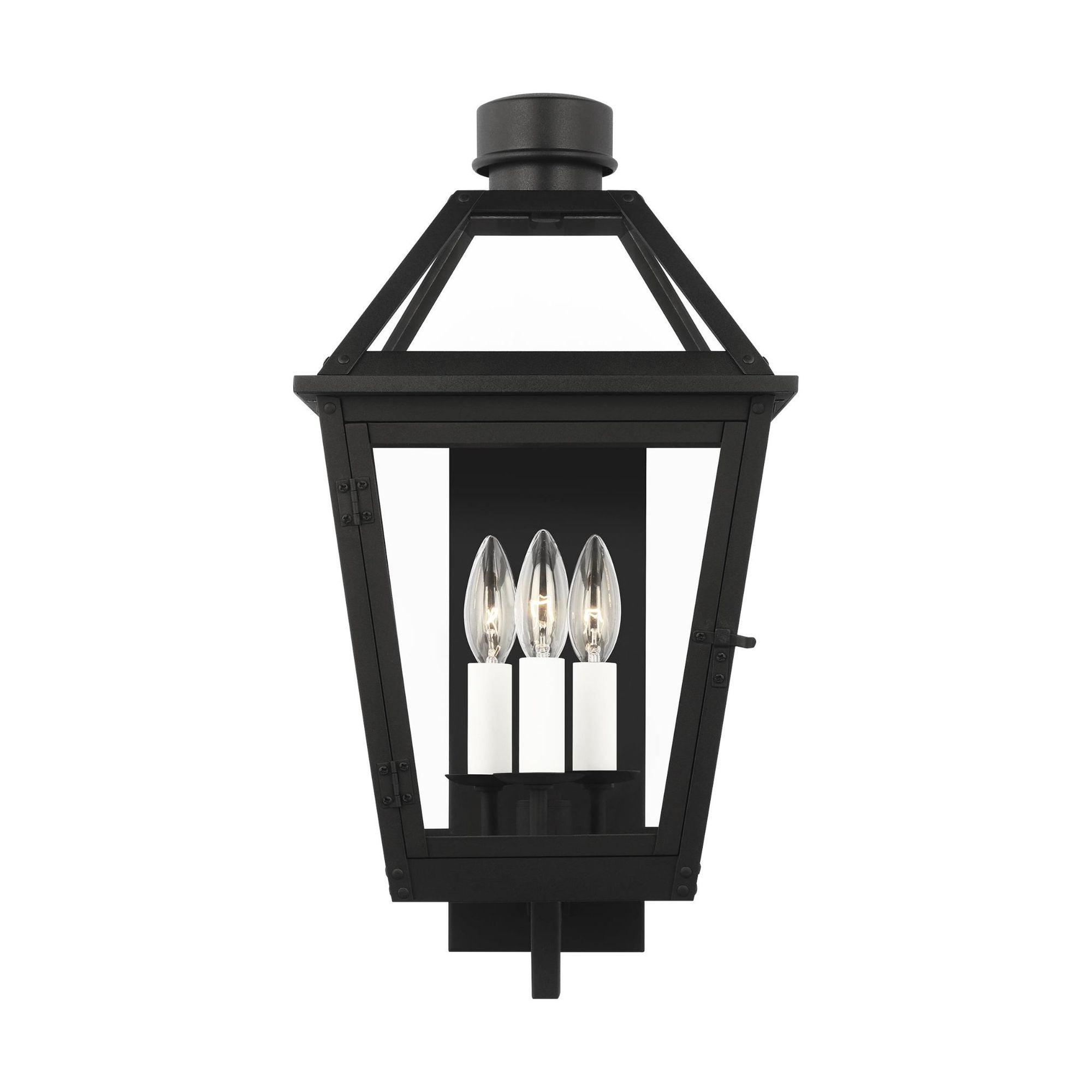 Chapman & Myers Hyannis Medium Wall Lantern in Textured Black