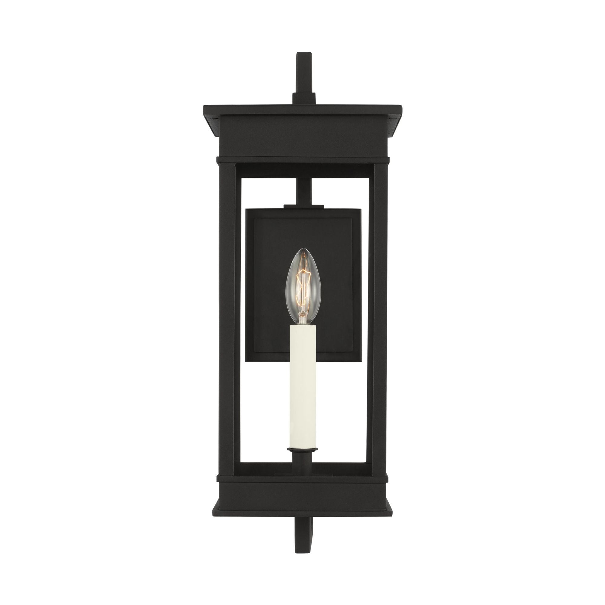 Chapman & Myers Cupertino Medium Bracket Wall Lantern in Textured Black