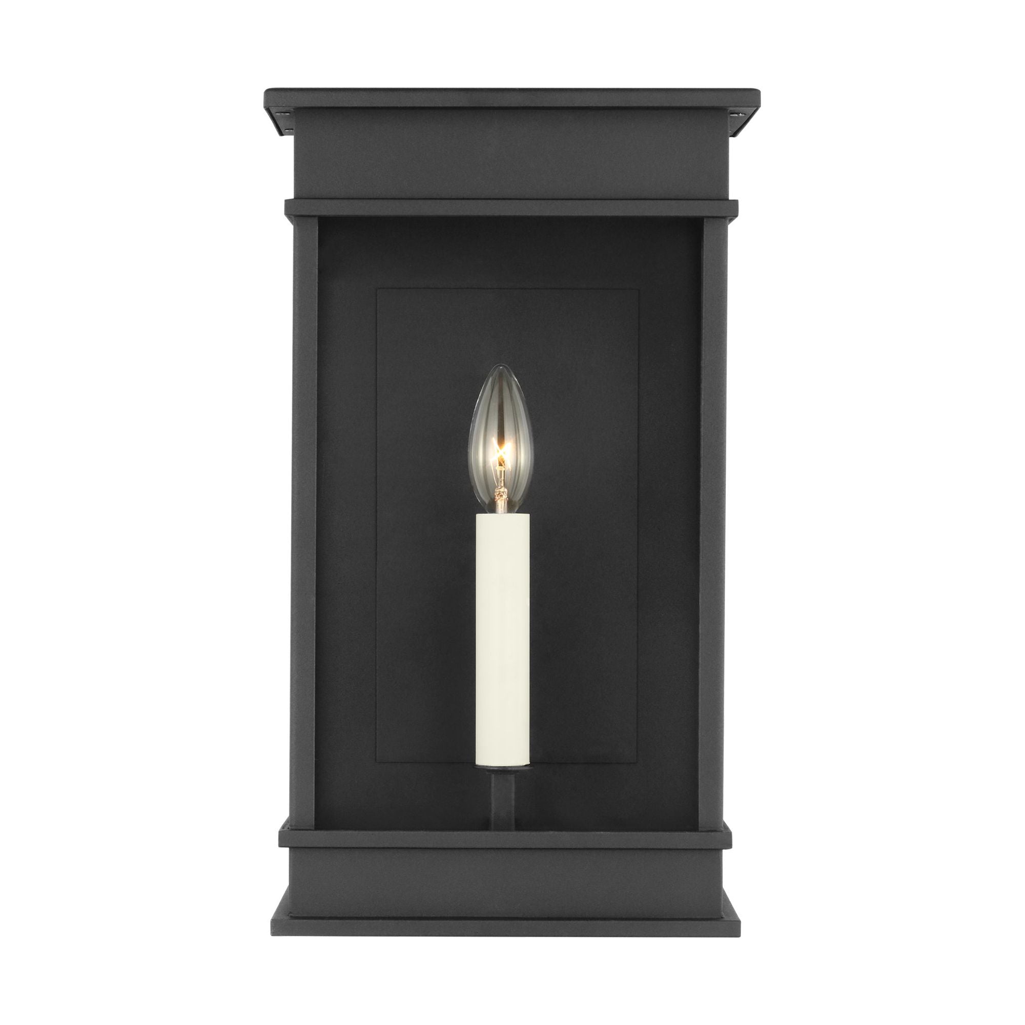 Chapman & Myers Cupertino Mini Wall Lantern in Textured Black
