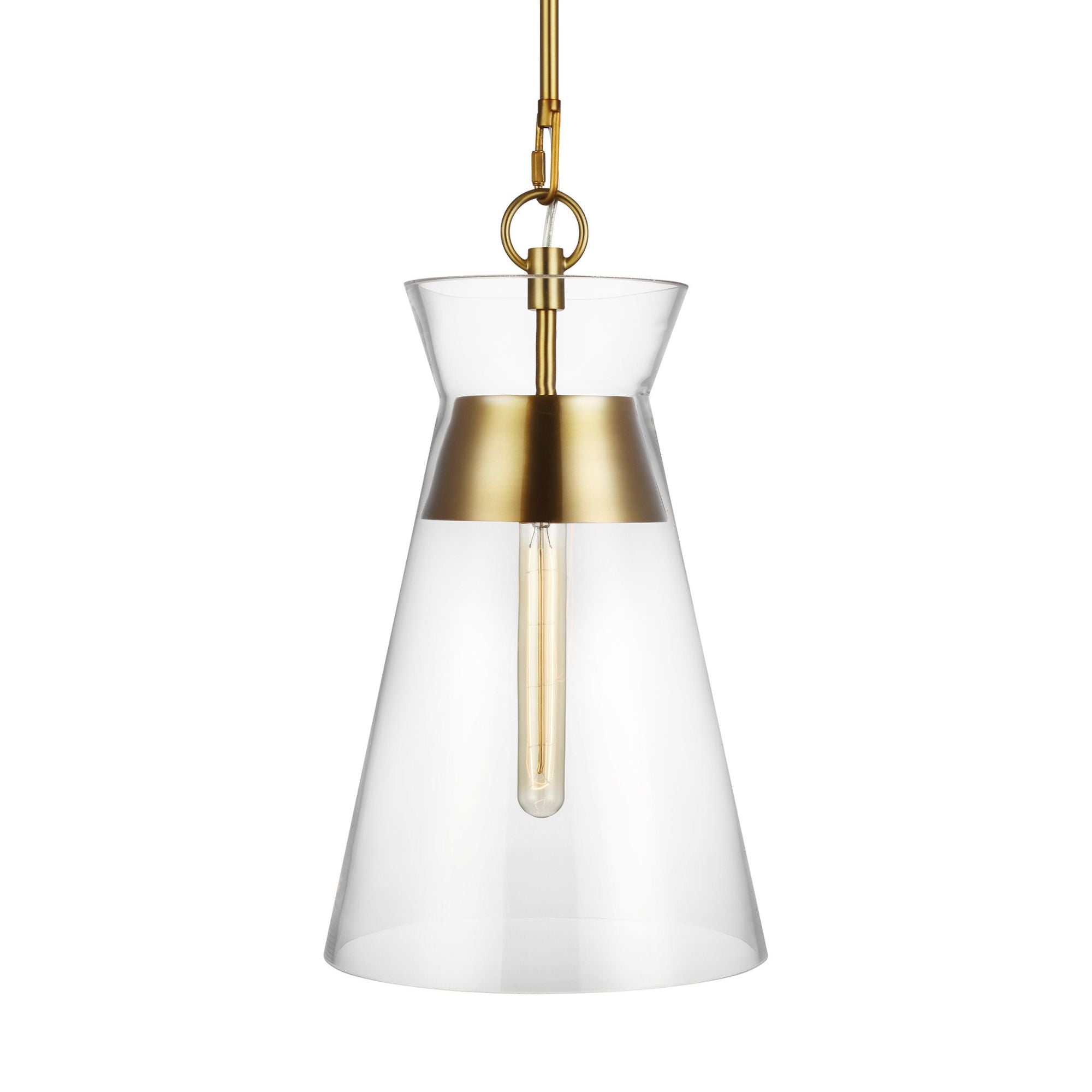 Chapman & Myers Atlantic Narrow Pendant in Burnished Brass