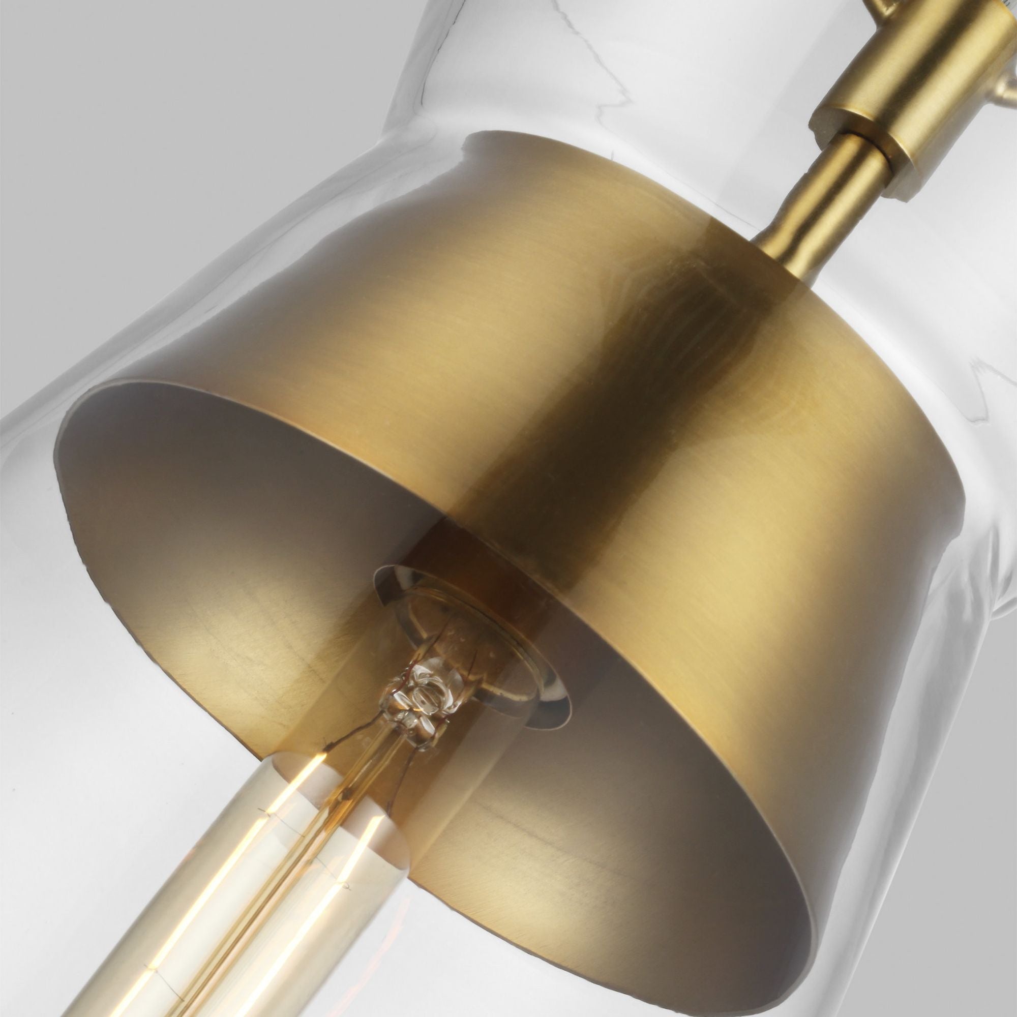 Chapman & Myers Atlantic Narrow Pendant in Burnished Brass