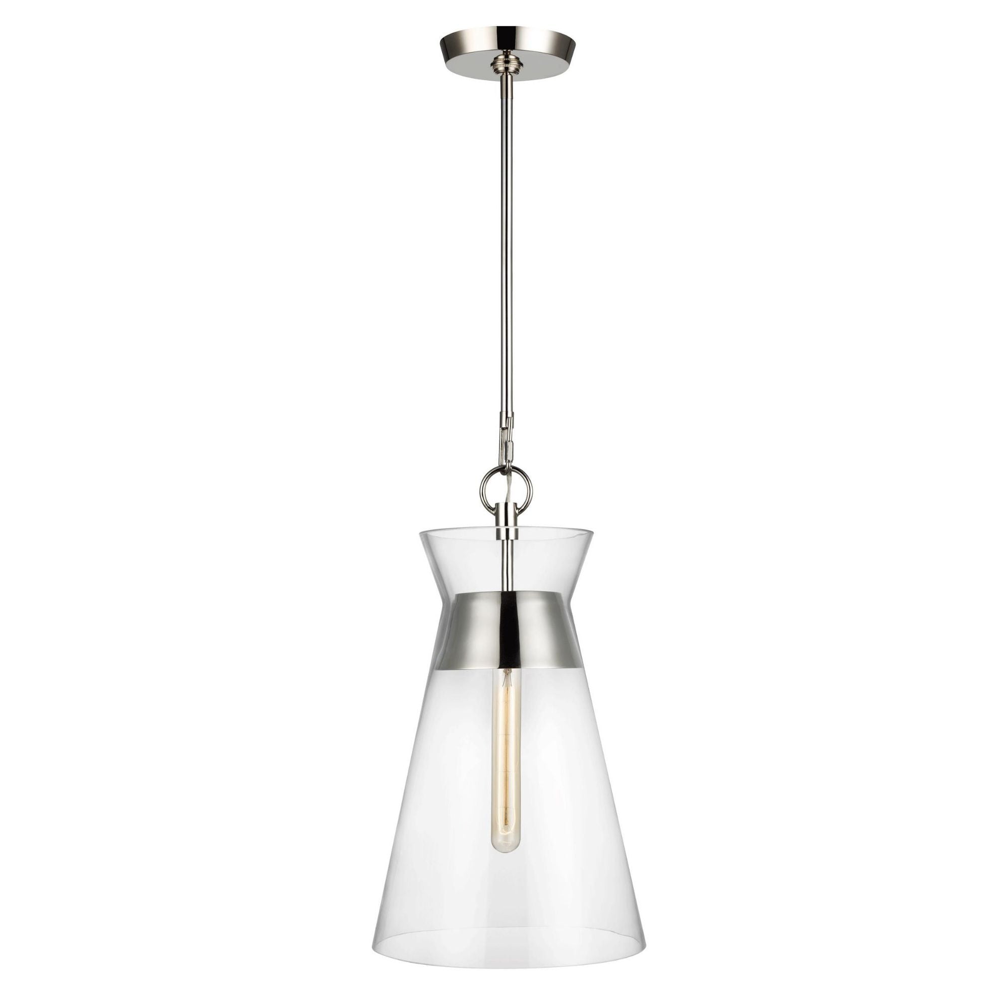 Chapman & Myers Atlantic Narrow Pendant in Polished Nickel