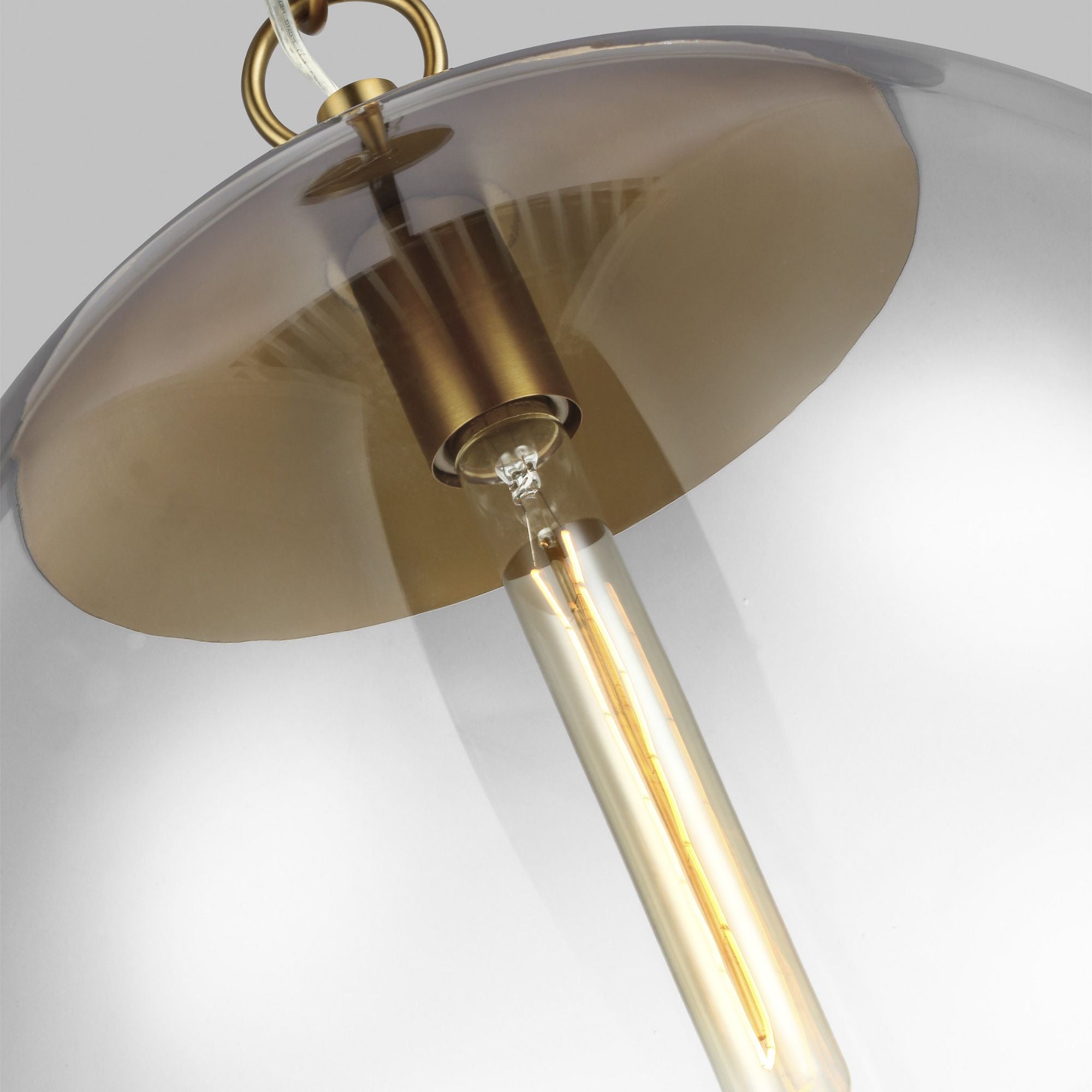 Chapman & Myers Atlantic Round Pendant in Burnished Brass