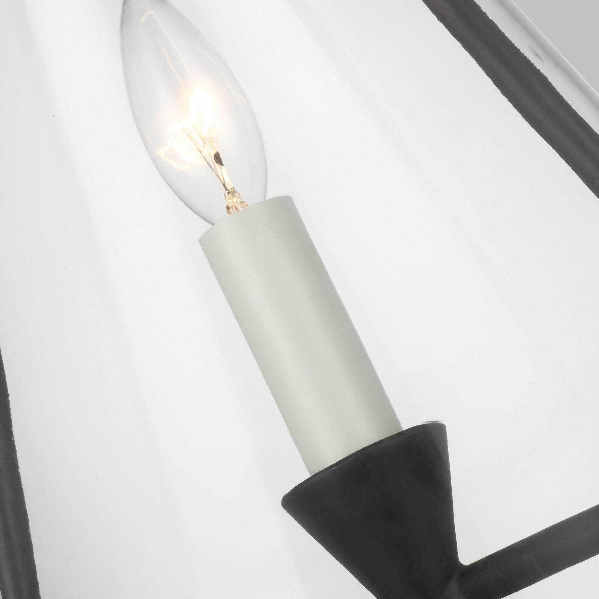 Chapman & Myers Keystone Medium Pendant in Aged Iron