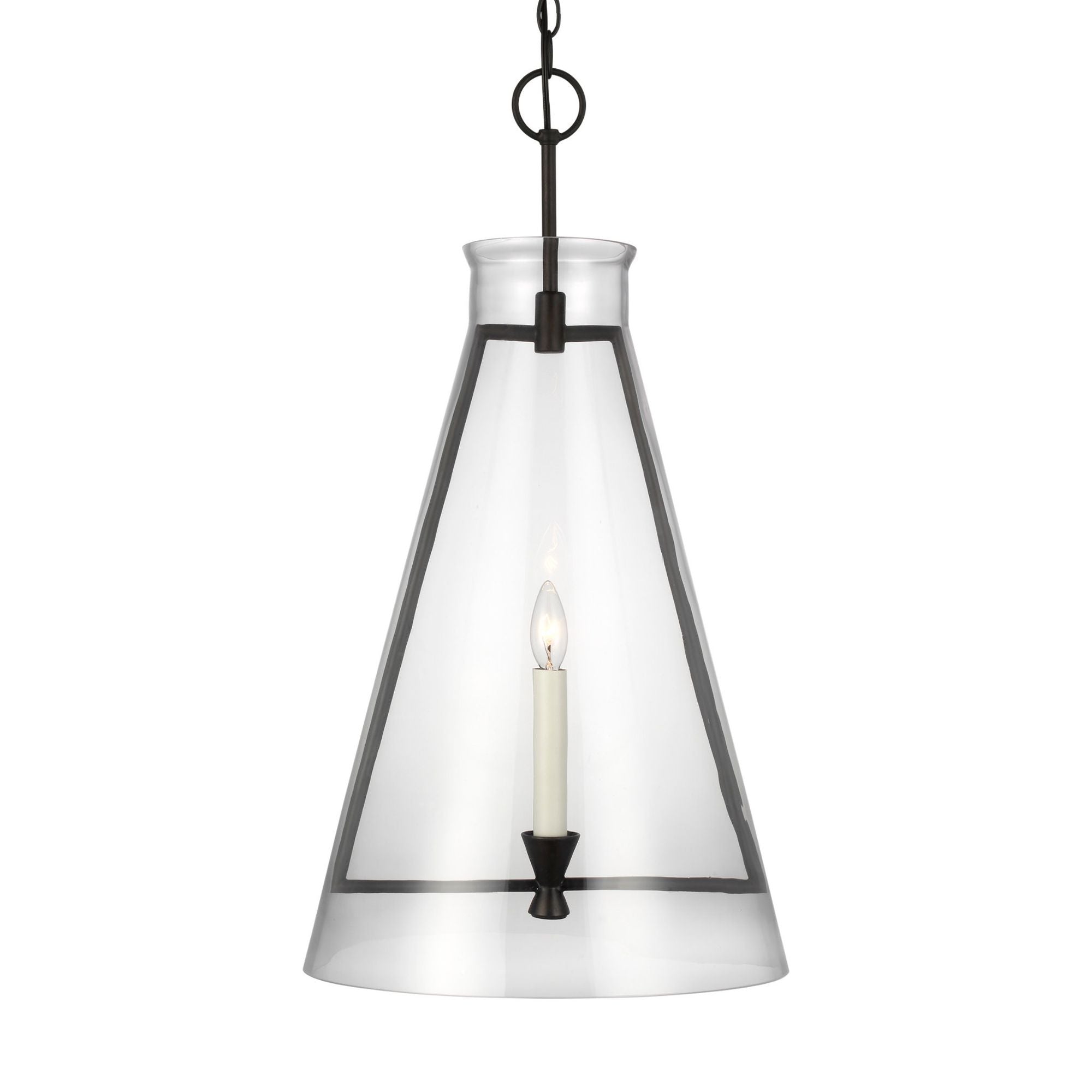 Chapman & Myers Keystone Large Pendant in Aged Iron