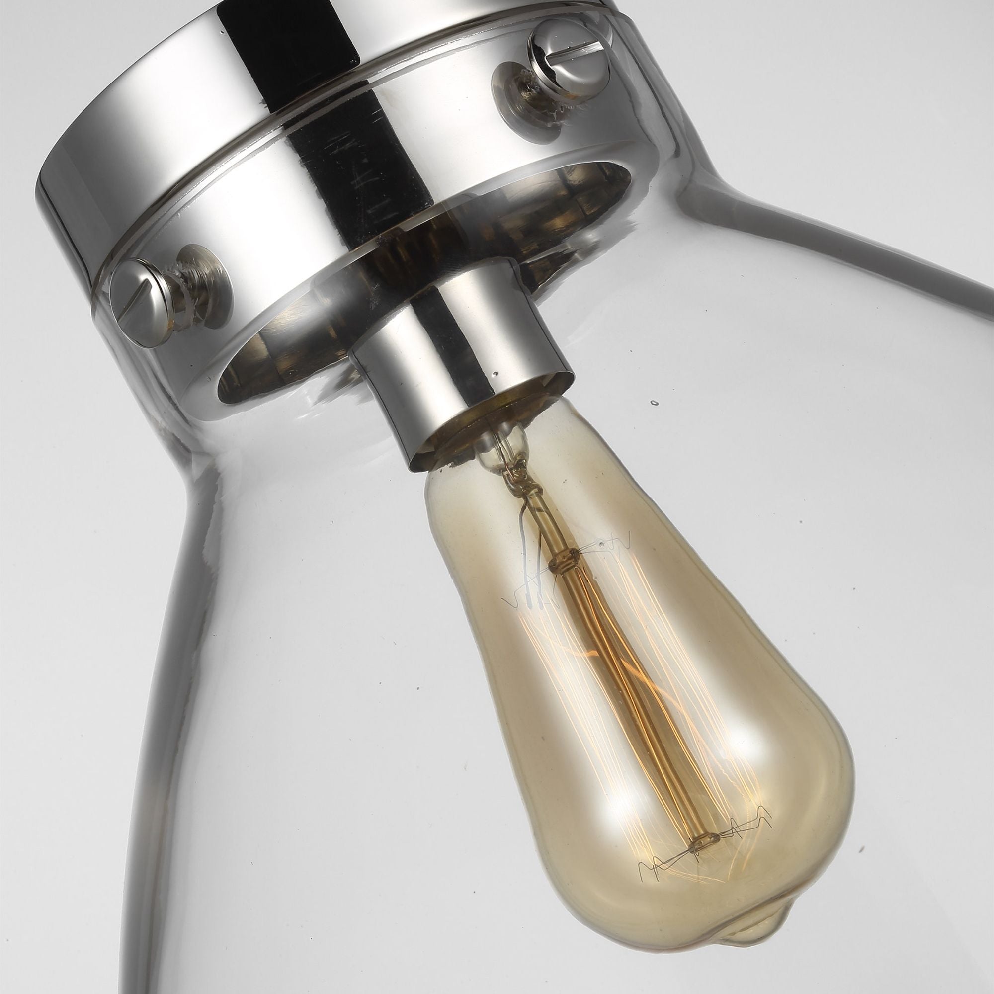 Chapman & Myers Garrett Wide Pendant in Polished Nickel