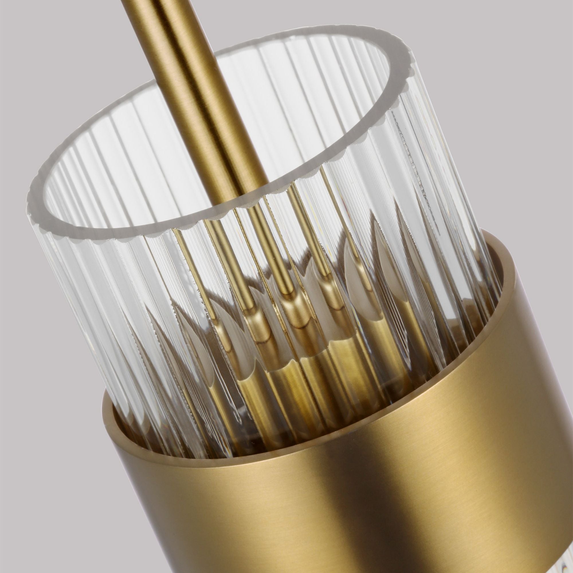 Chapman & Myers Geneva Medium Pendant in Burnished Brass