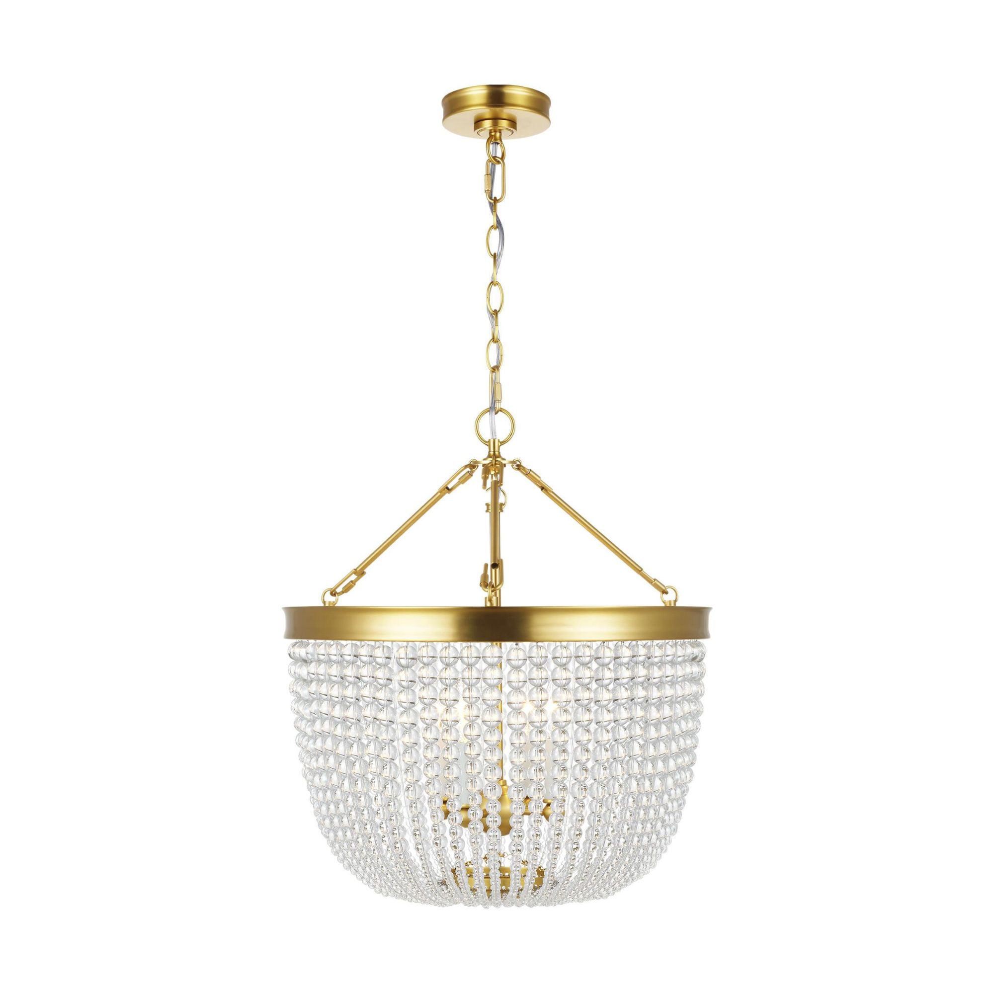 Chapman & Myers Summerhill Large Pendant in Burnished Brass