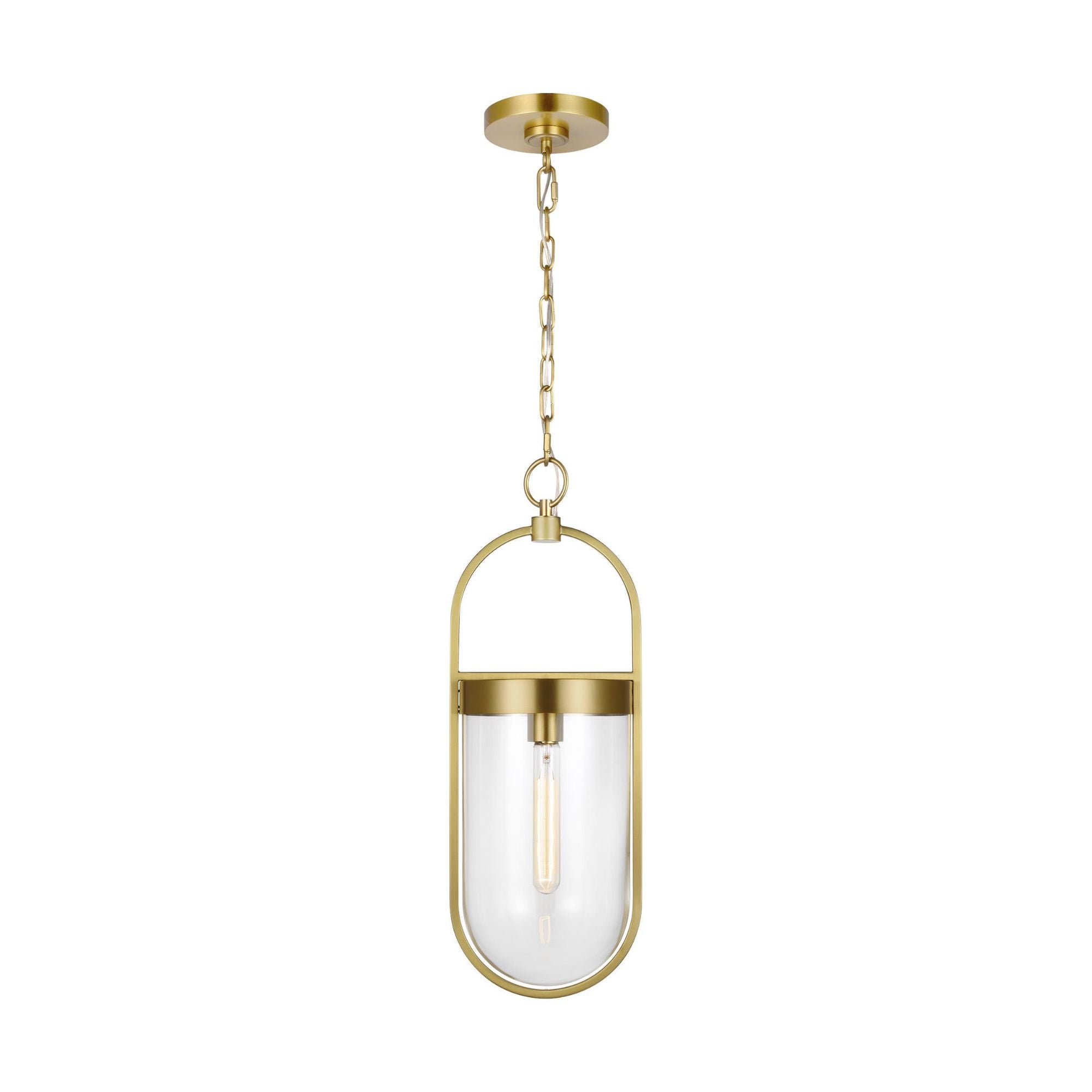 Chapman & Myers Blaine Small Pendant in Burnished Brass
