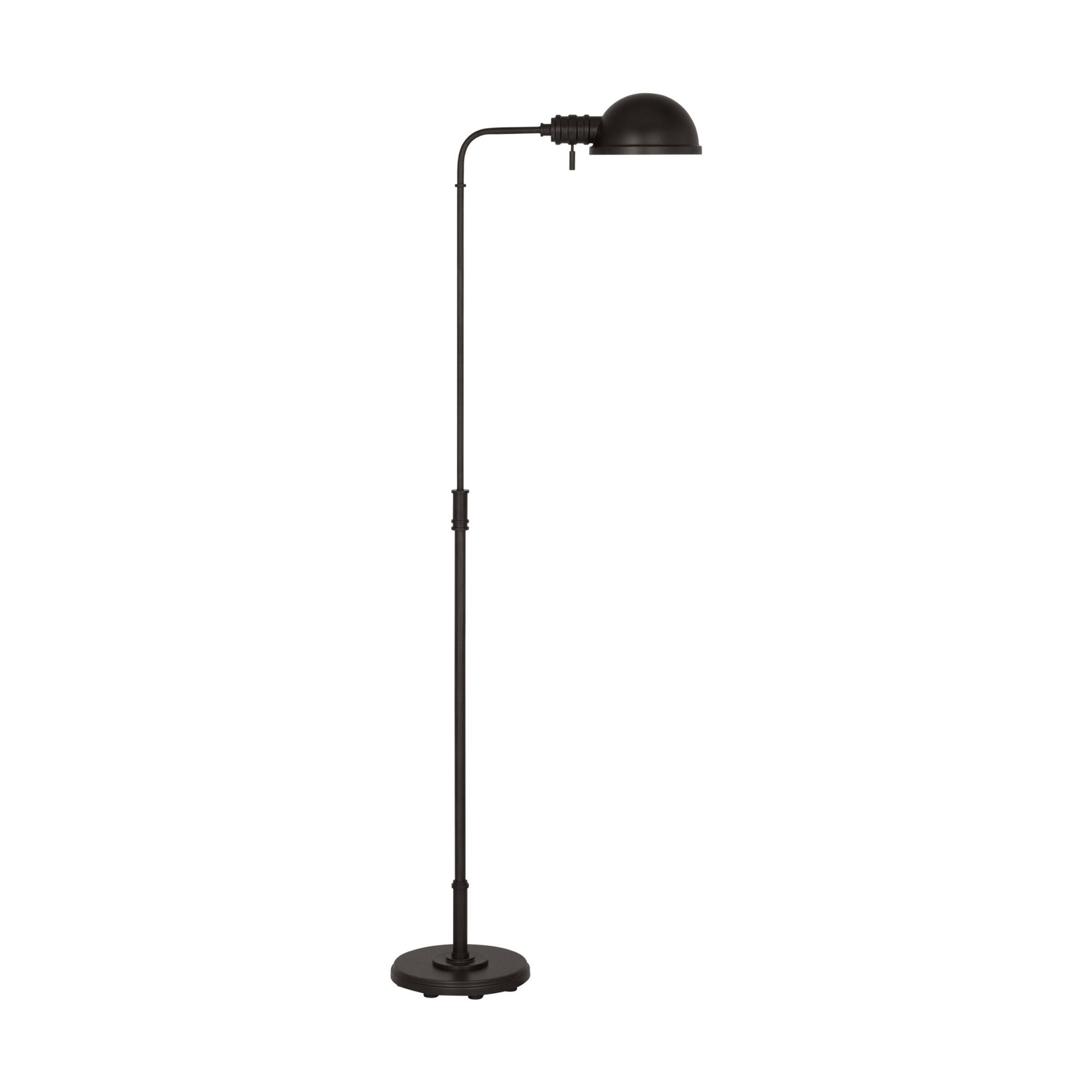 Chapman & Myers Belmont Large Task Floor Lamp in Aged Iron
