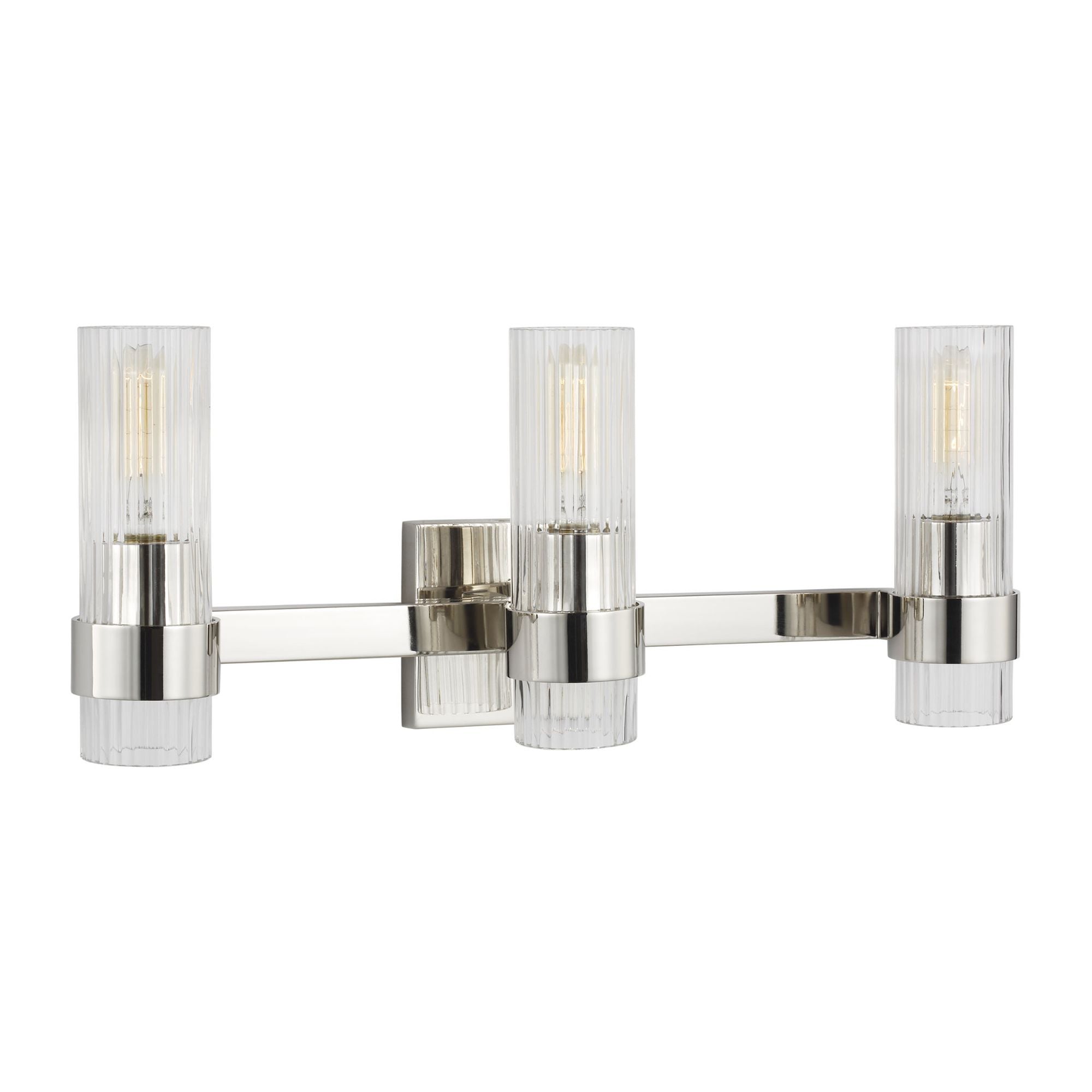 Chapman & Myers Geneva 3 - Light Vanity in Polished Nickel