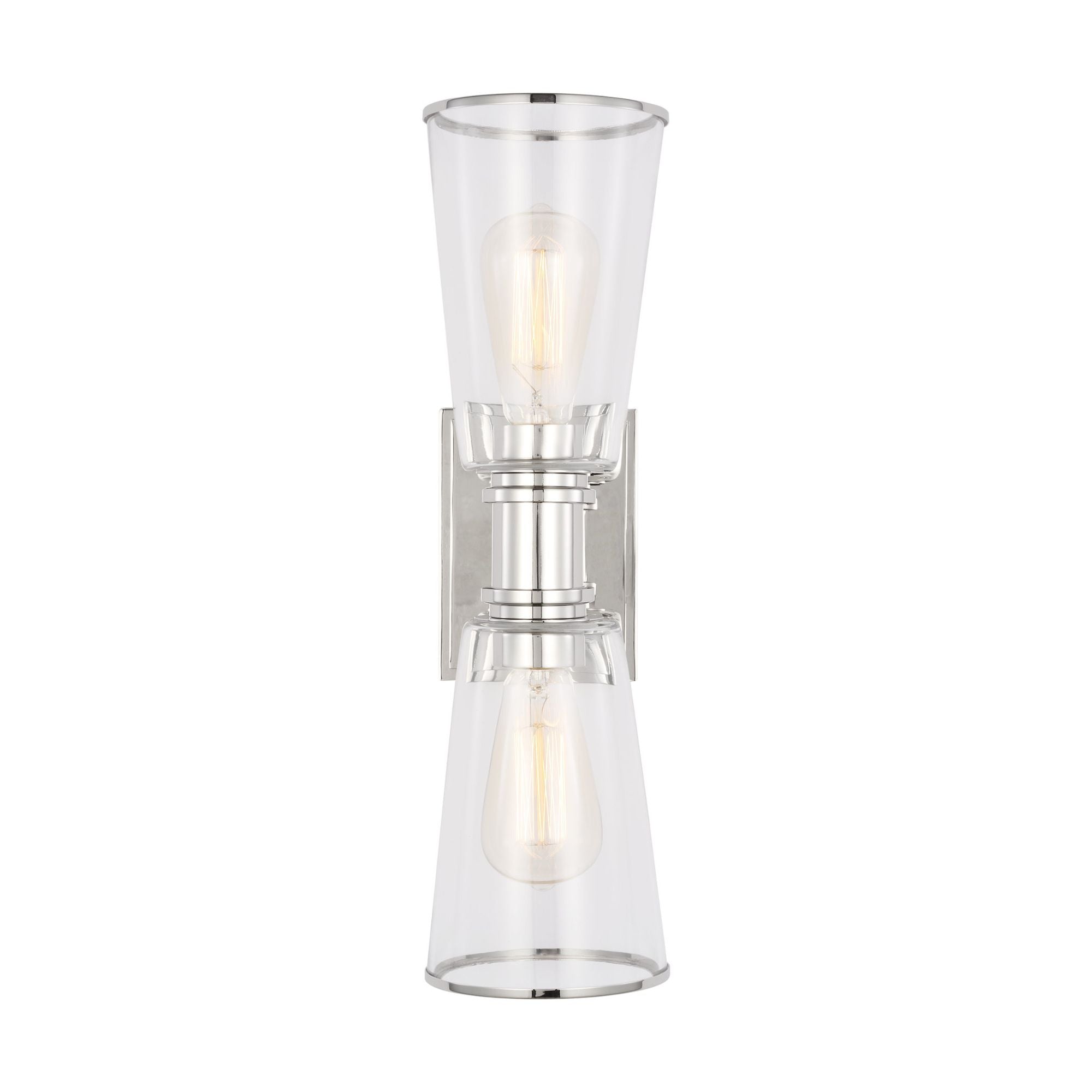 Chapman & Myers Alessa 2 - Light Linear Vanity in Polished Nickel