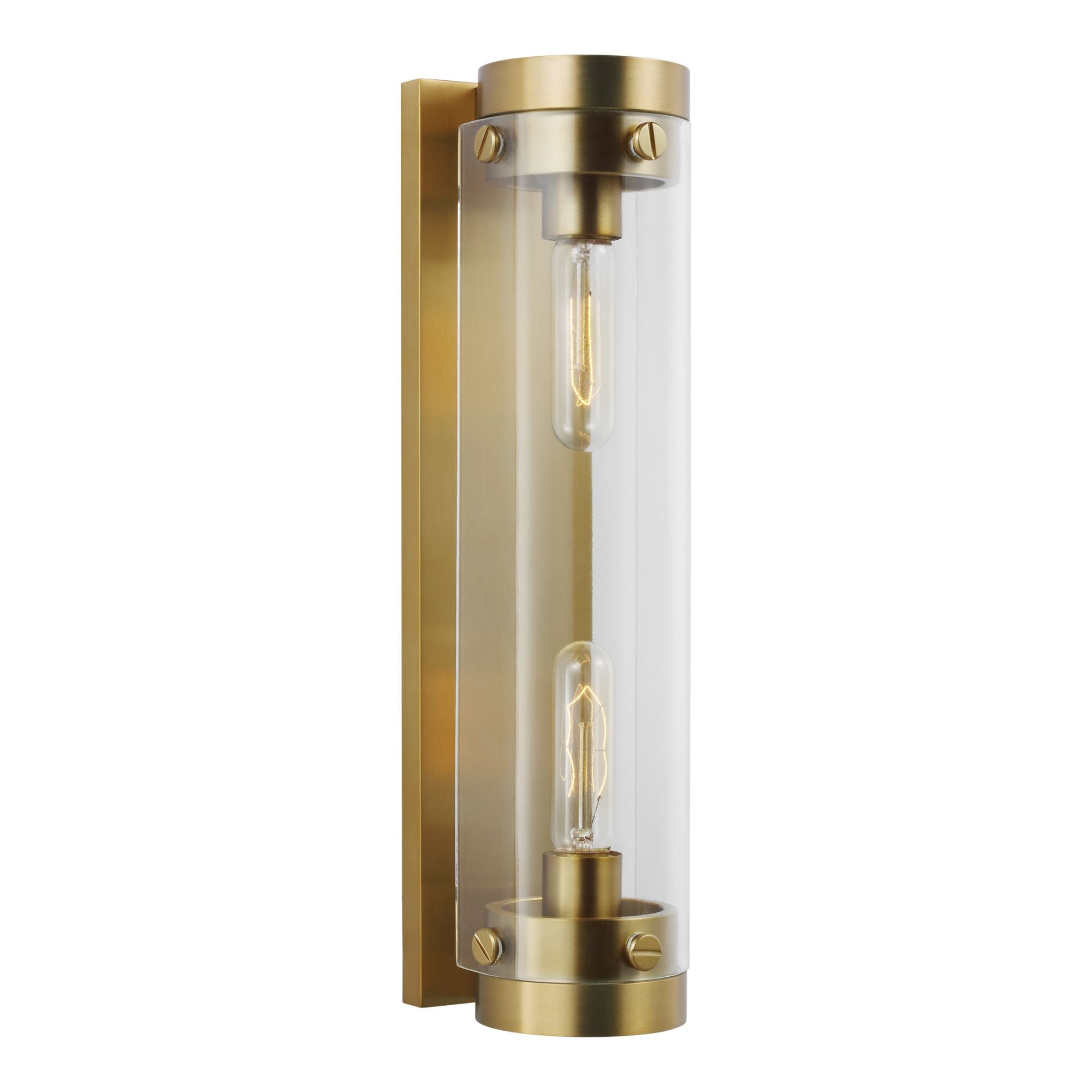 Chapman & Myers Garrett Linear Sconce in Burnished Brass
