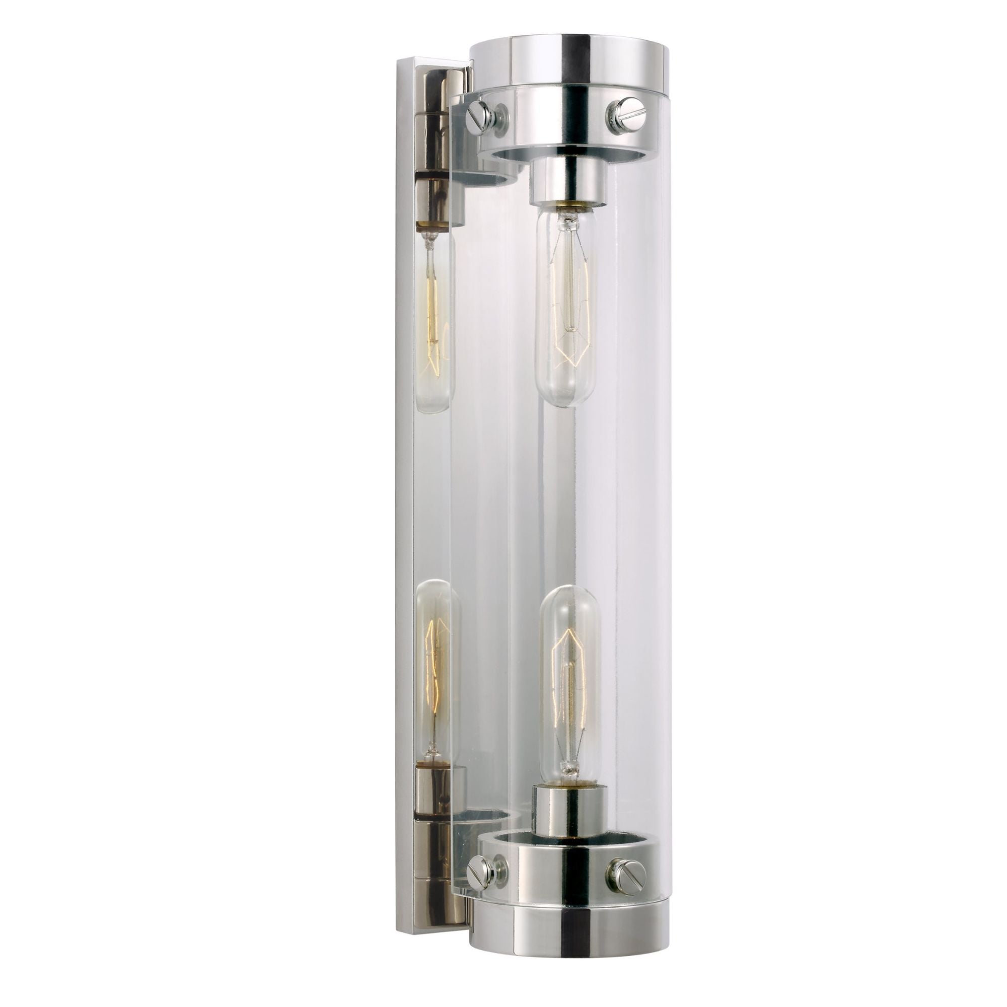 Chapman & Myers Garrett Linear Sconce in Polished Nickel