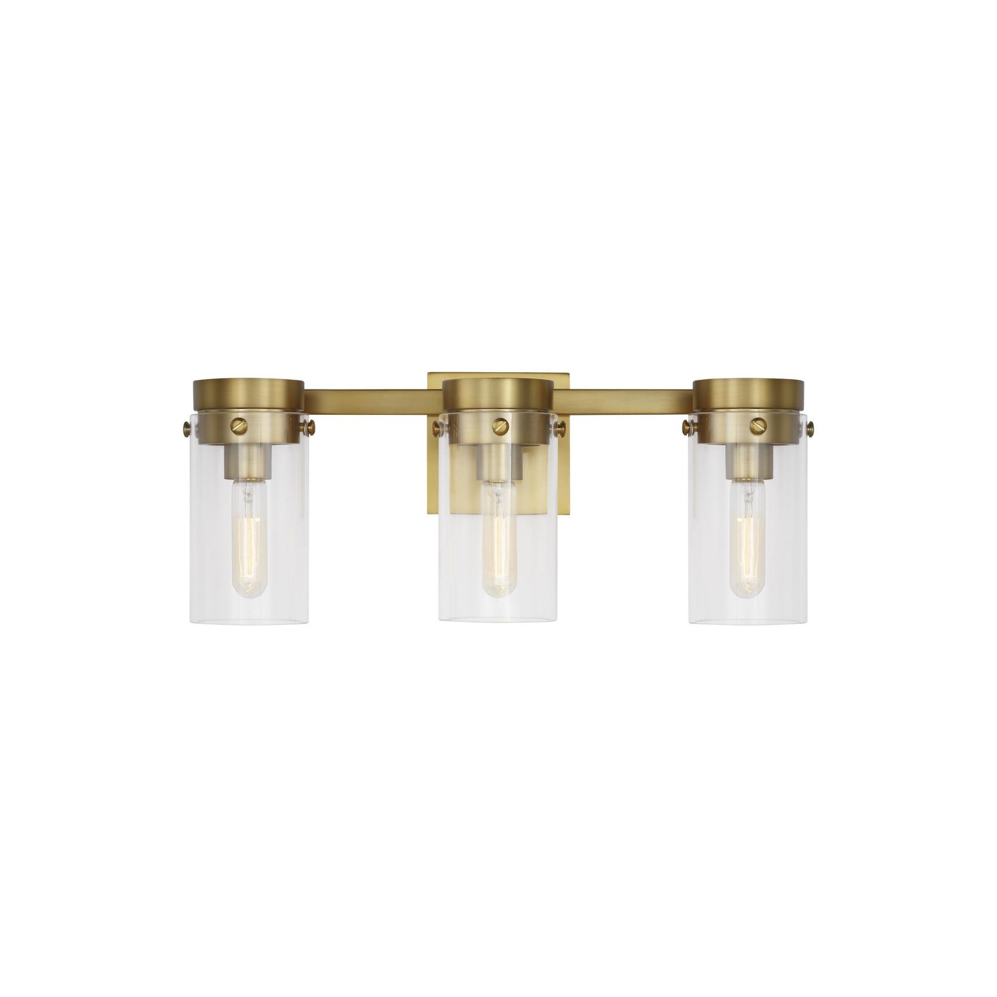 Chapman & Myers Garrett 3 - Light Vanity in Burnished Brass
