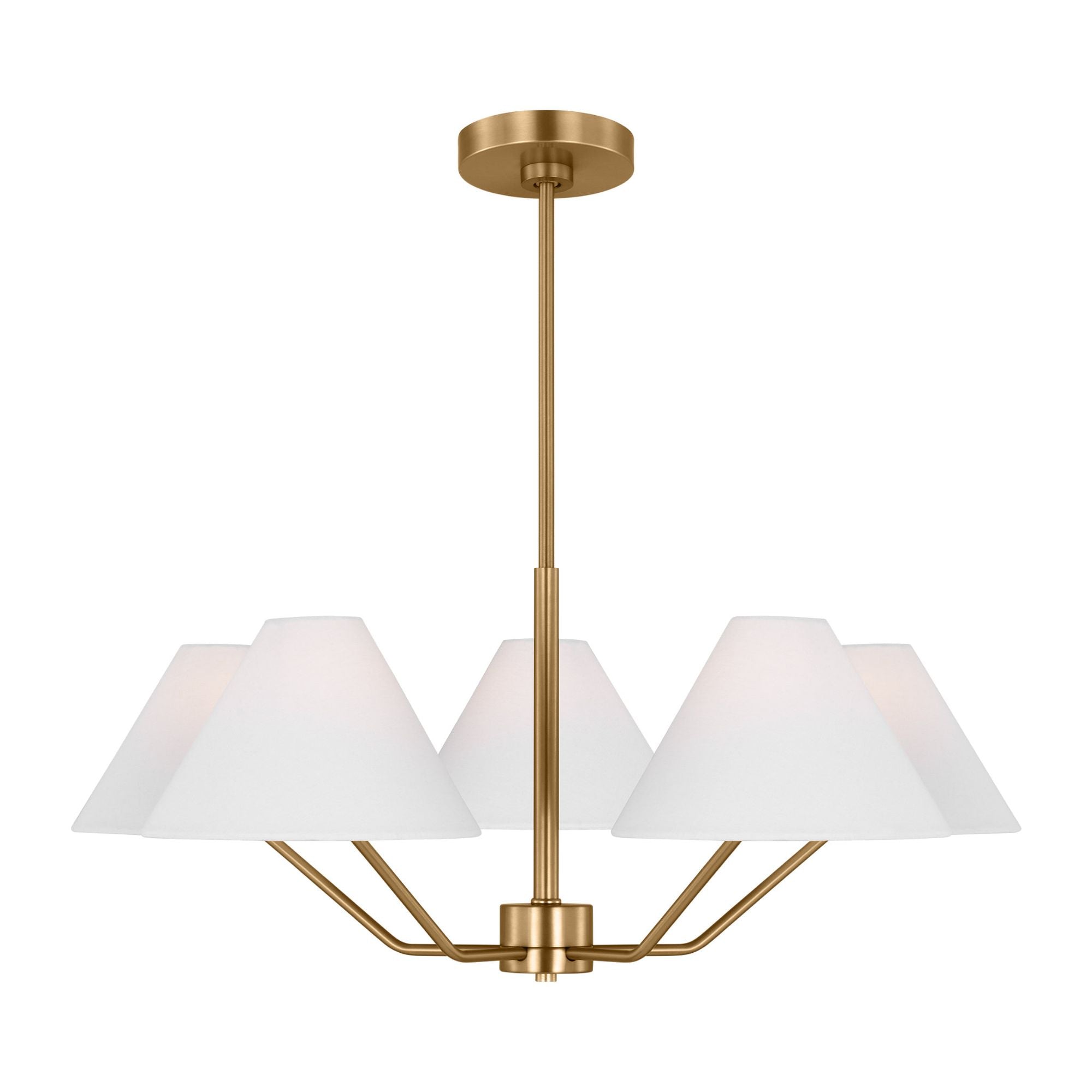 Drew & Jonathan Burke Medium Chandelier in Satin Brass