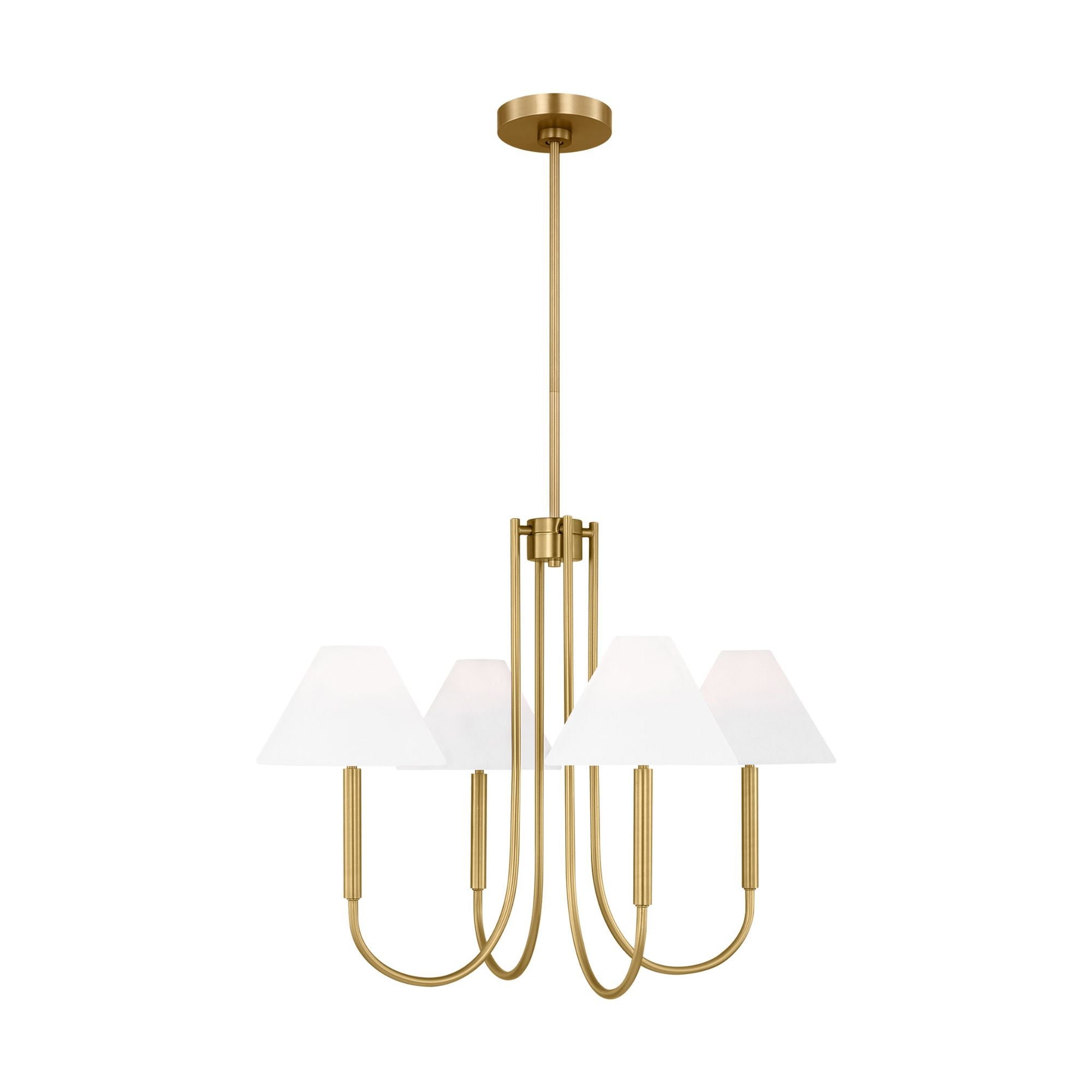 Drew & Jonathan Porteau Medium Chandelier in Satin Brass