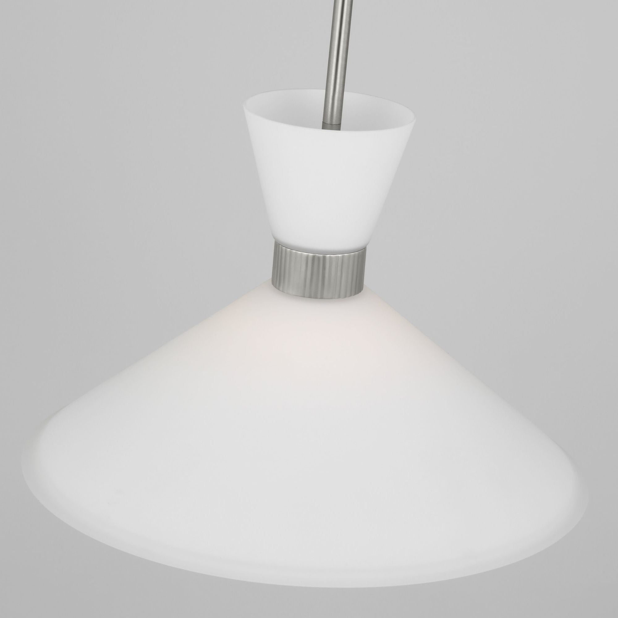 Drew & Jonathan Belcarra Medium Pendant in Brushed Steel
