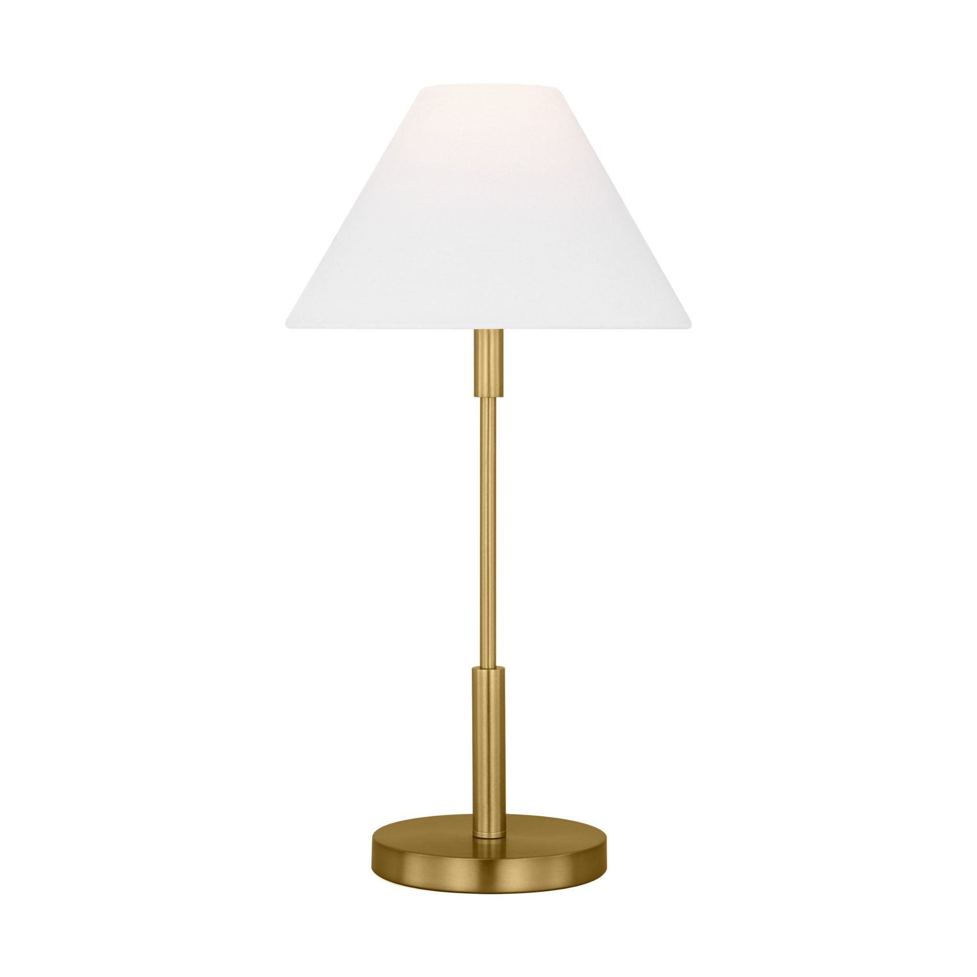 Drew & Jonathan Porteau Medium Table Lamp in Satin Brass