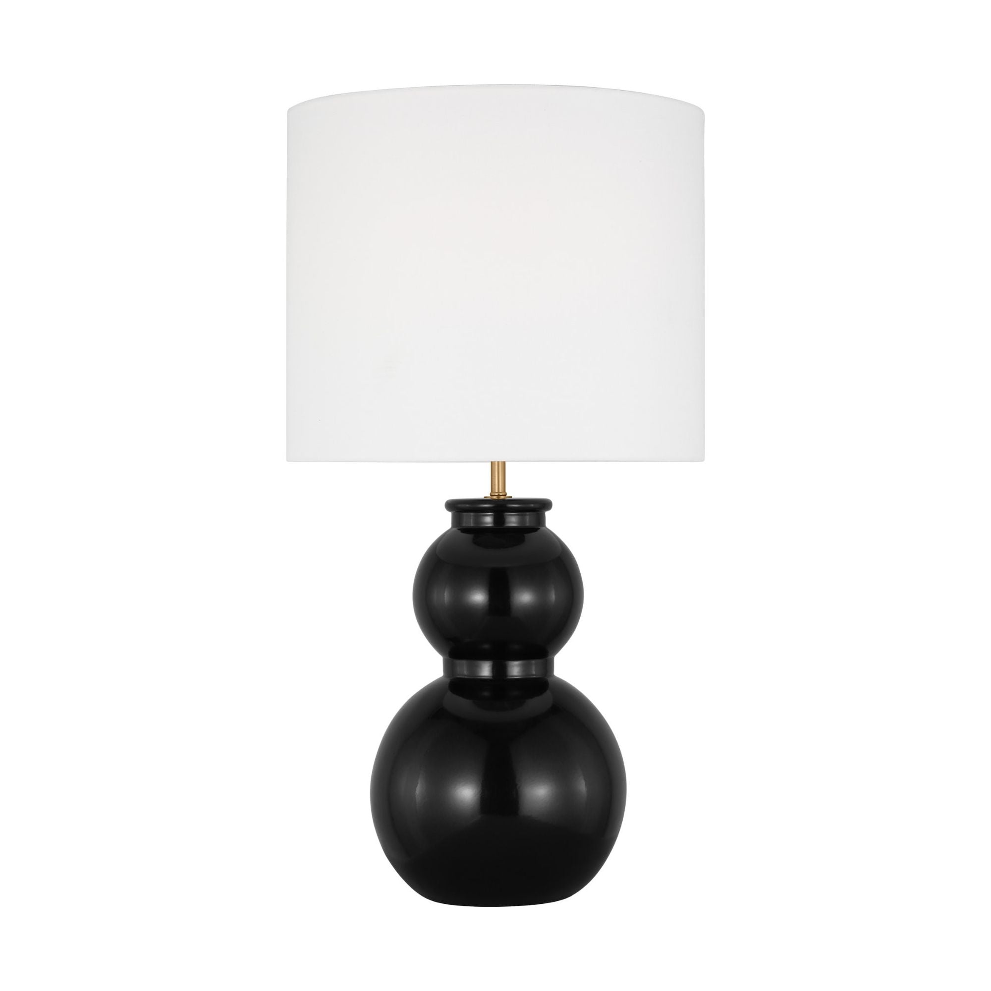 Drew & Jonathan Buckley Medium Table Lamp in Gloss Black