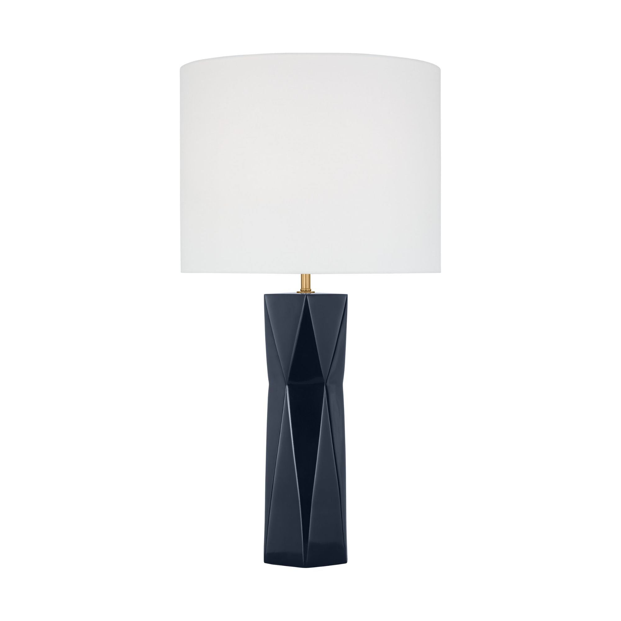 Drew & Jonathan Fernwood Medium Table Lamp in Gloss Navy
