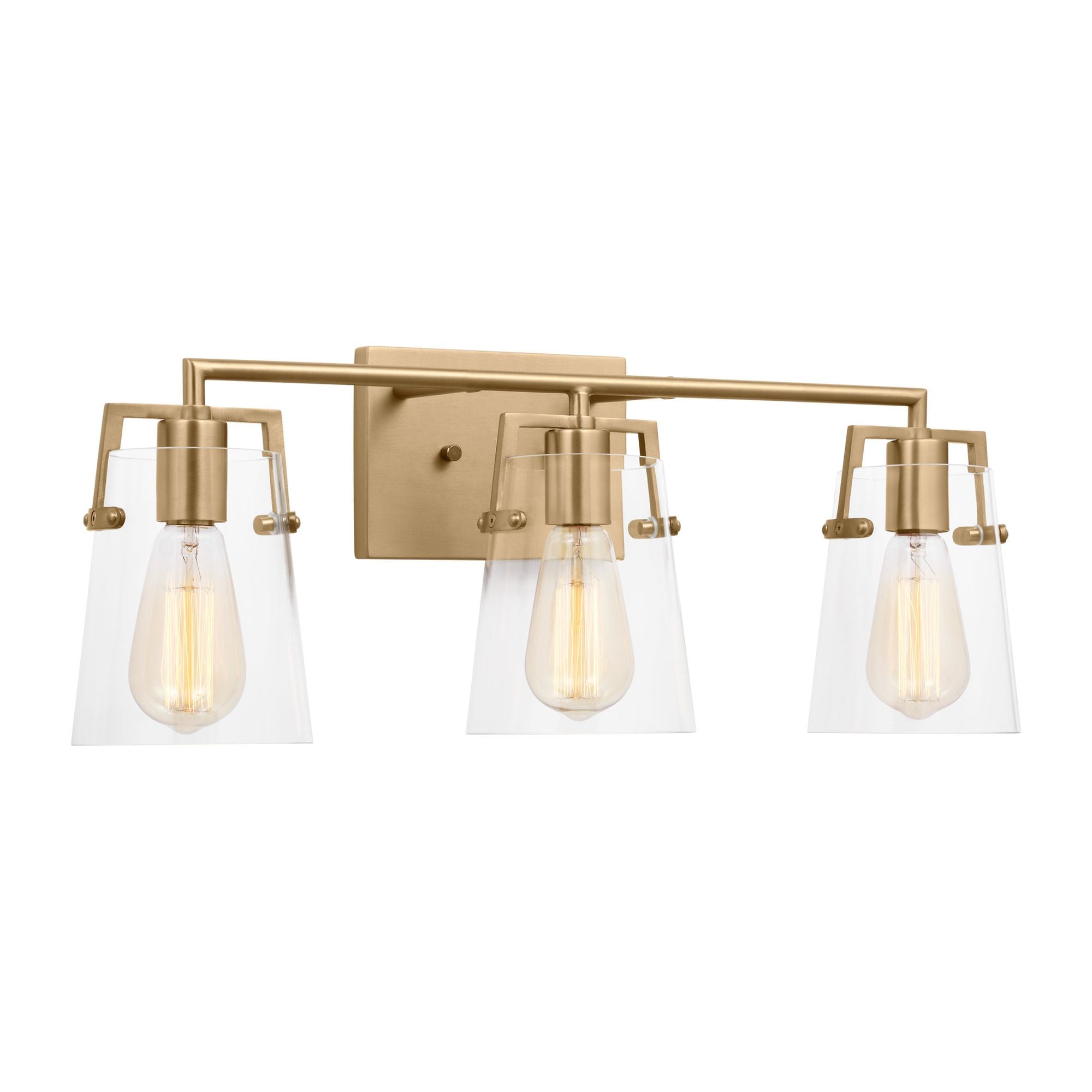 Drew & Jonathan Crofton 3 - Light Bath in Satin Brass