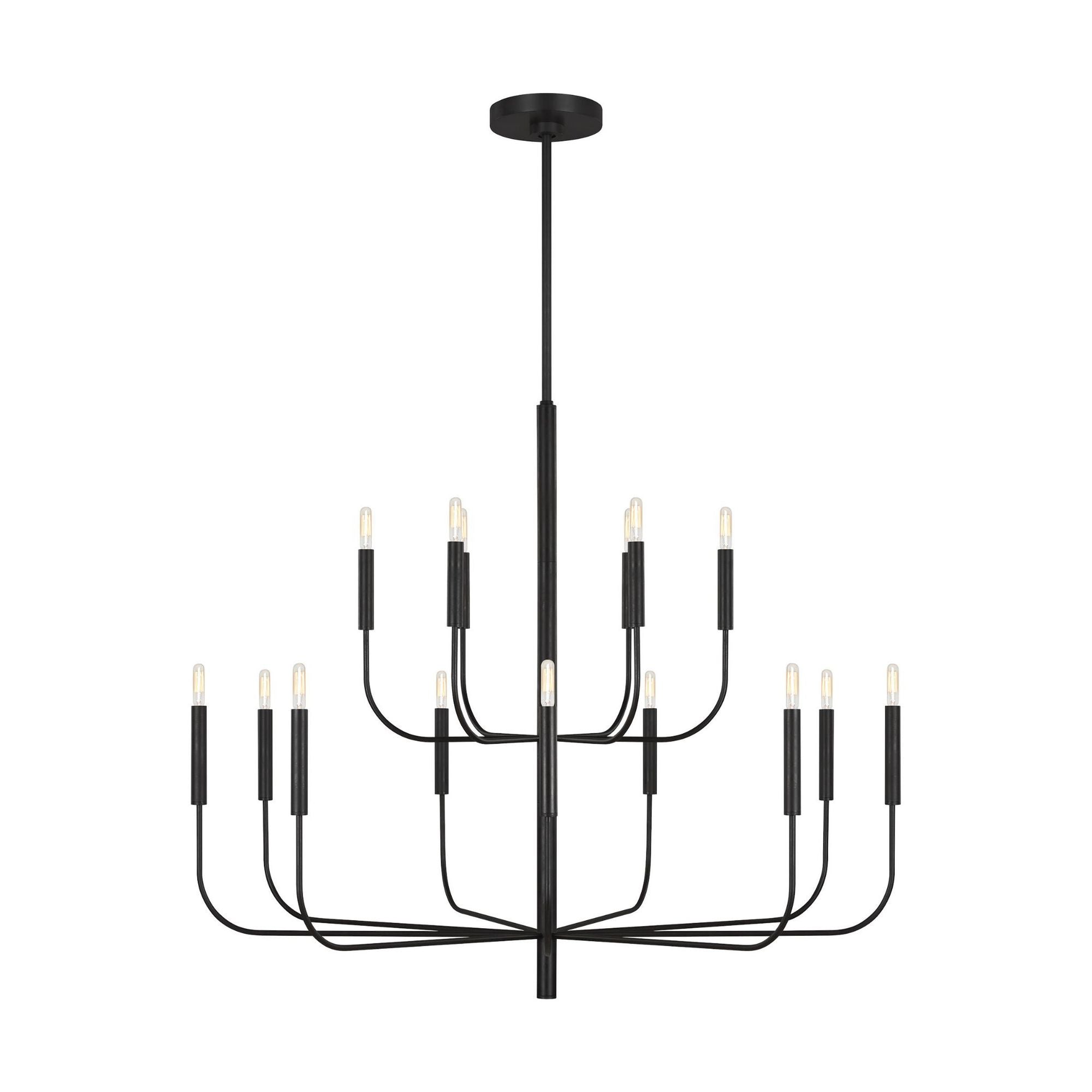 Ellen DeGeneres Brianna Large Two-Tier Chandelier in Aged Iron